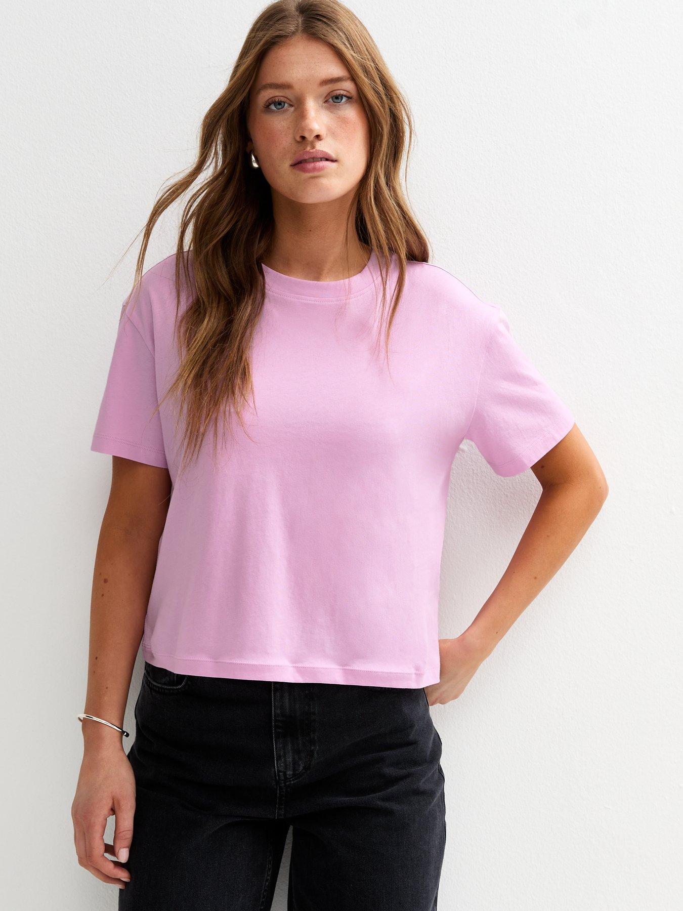 undefined Boxy Fit T-Shirt - Light Purple