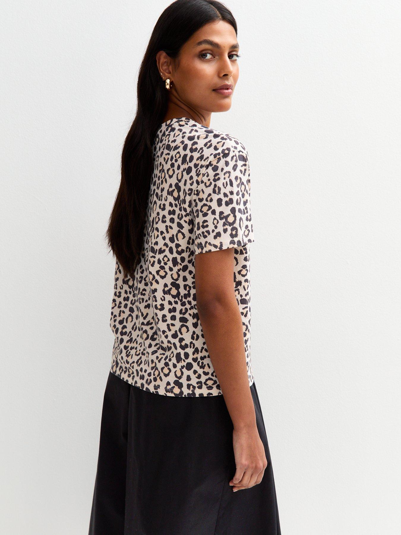AM24051 LOOK & LEOPARD PRINT TEE main image 0