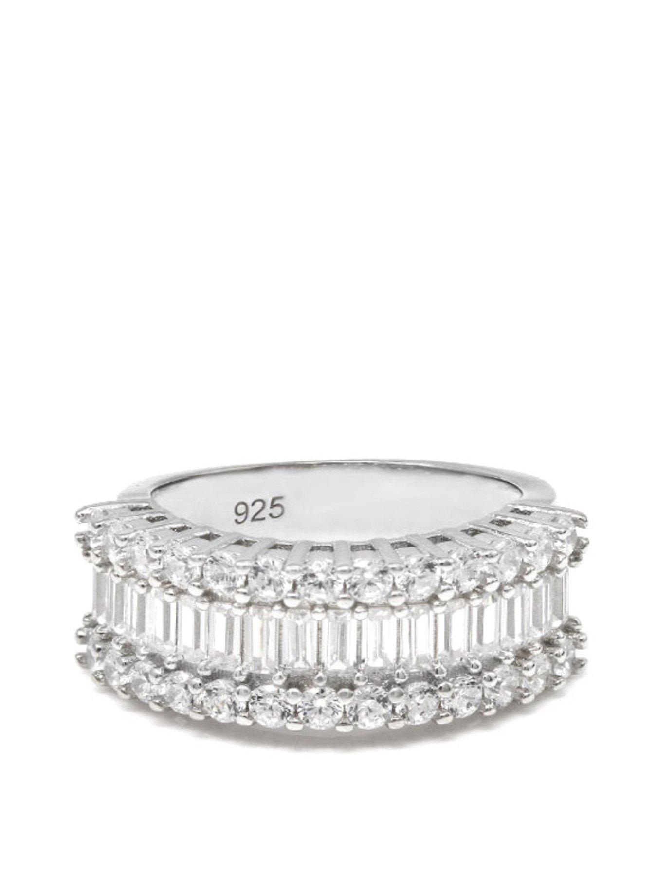 undefined 2ct Cathedral Dress Ring - Sterling Silver