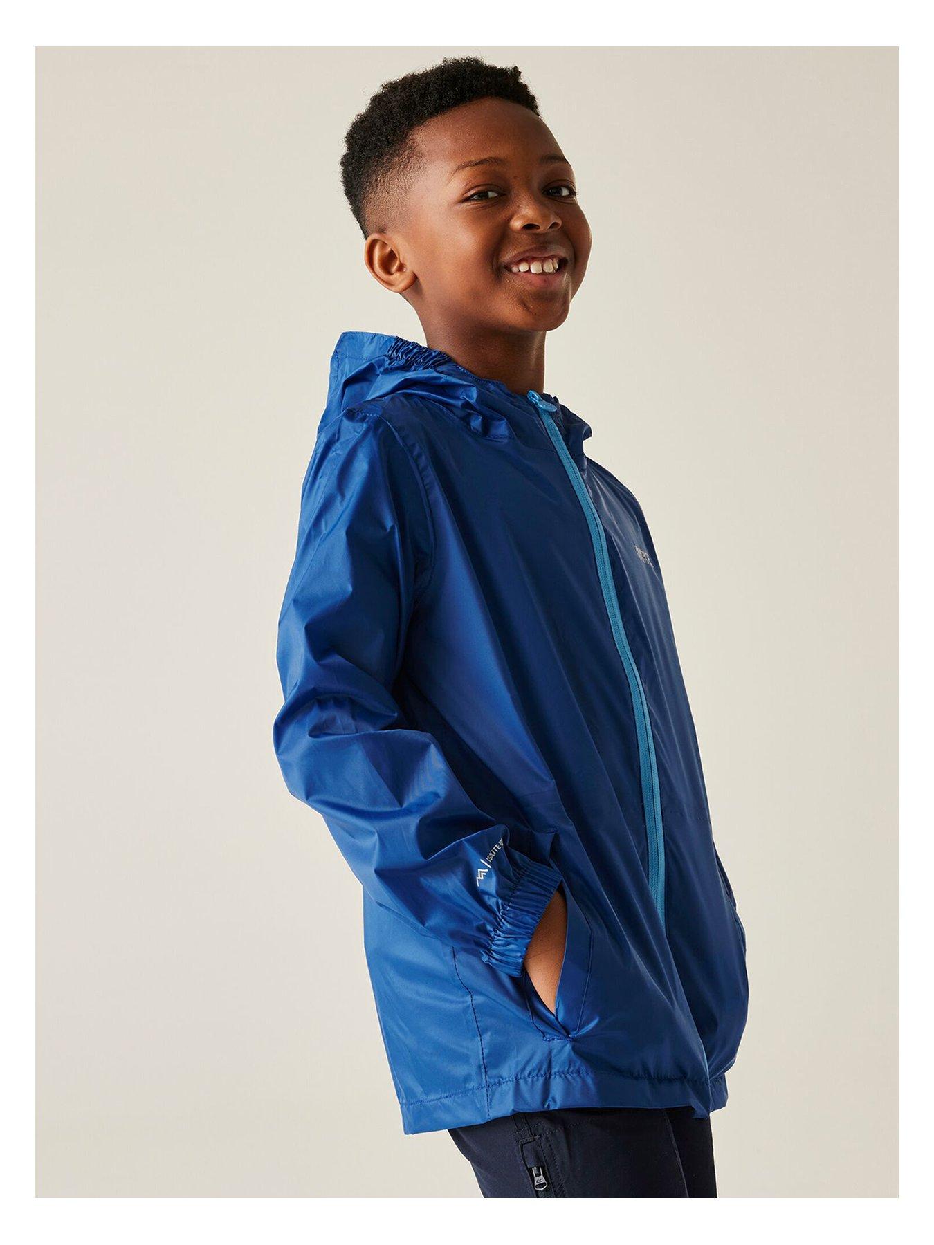 Regatta Kids Boys Pack It Iii Waterproof Shell Jacket - Blue