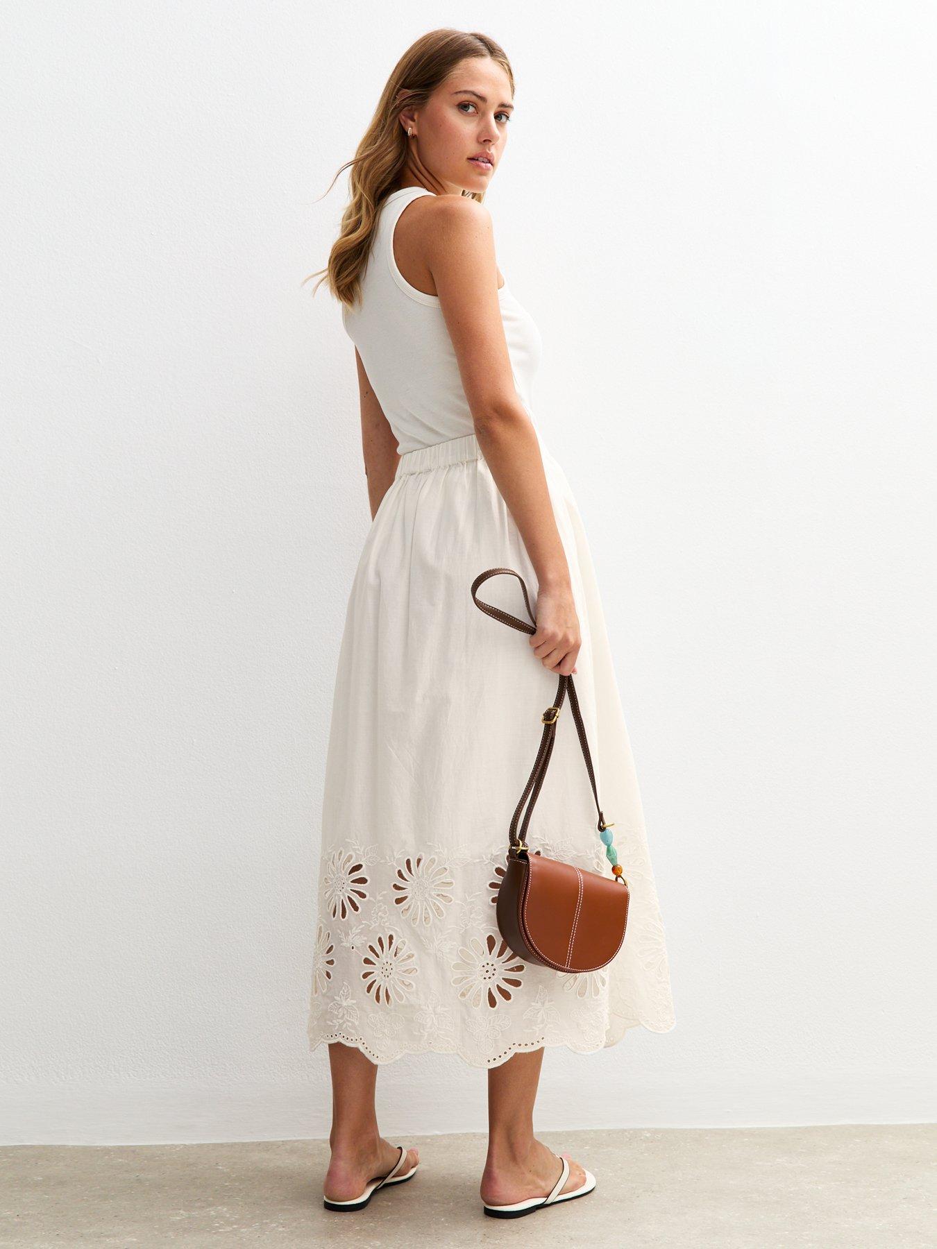 Embroidered Cut Out Skirt main image 1