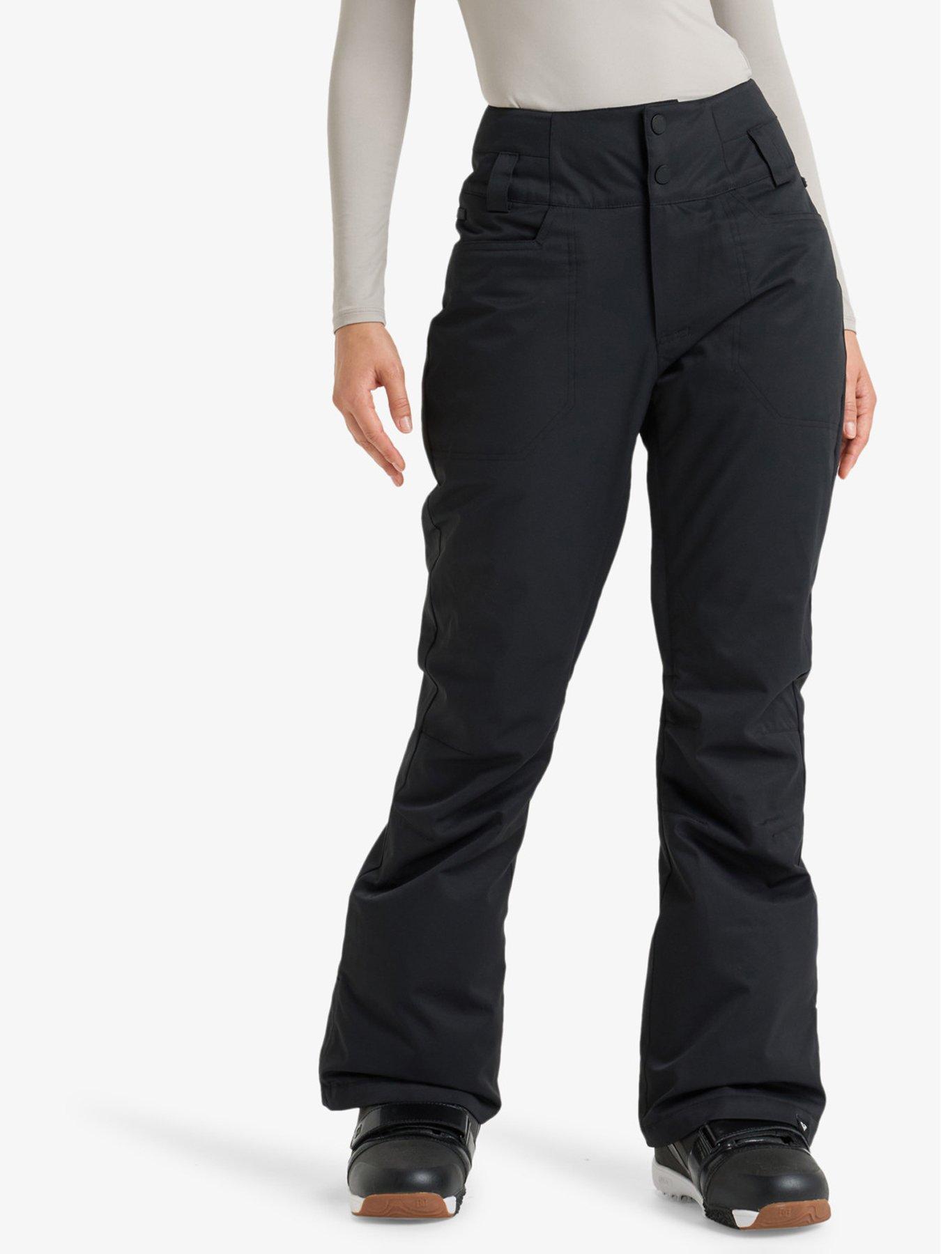 Roxy Womens Skiing Diversion Technical Pants, Black, Size Xs, Women