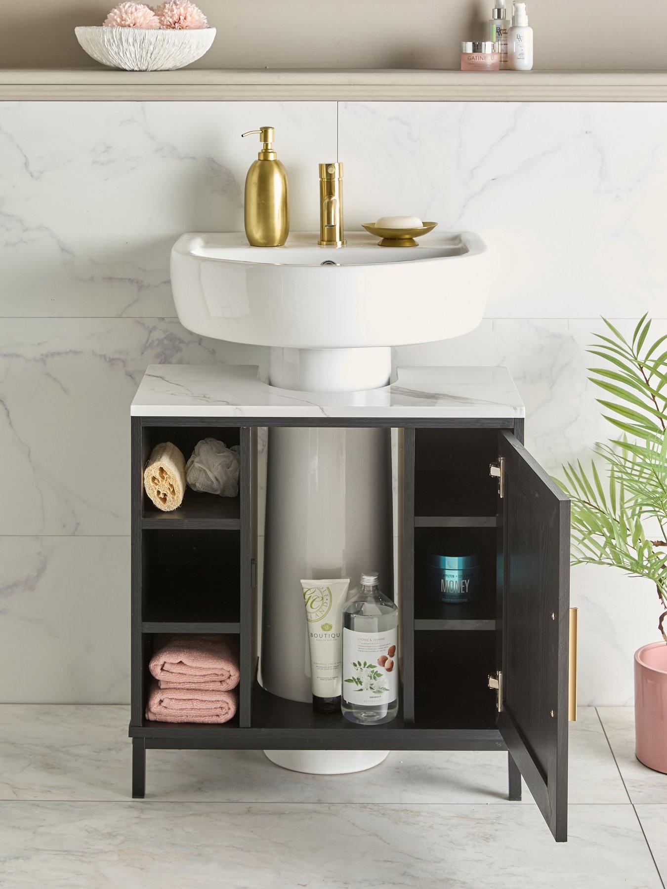 Image 7 of 7 of The Very Collection Ashford Under Sink Cabinet With Faux Marble Top - FSC&reg; Certified