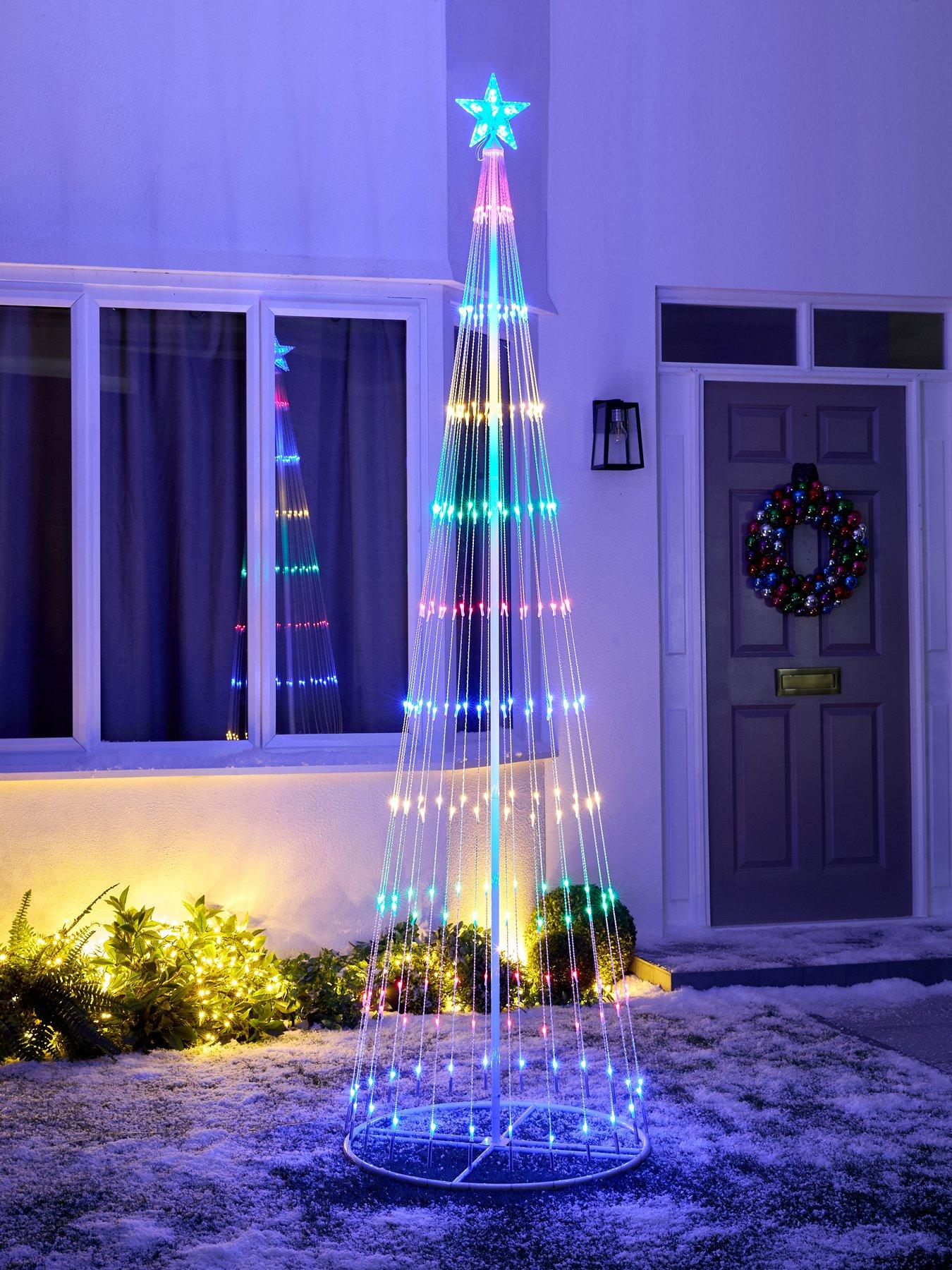 8-foot Multifunction Waterfall Outdoor Christmas Light
