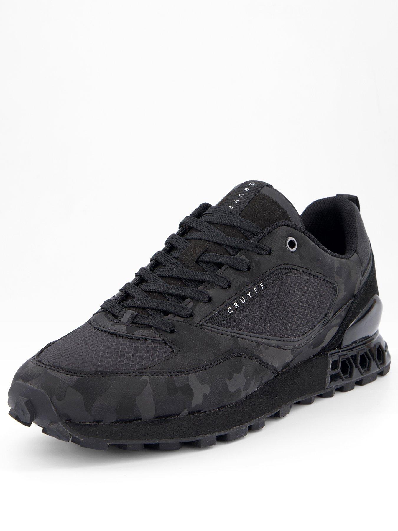 Image 2 of 7 of CRUYFF Snyper Camo Trainers- Black
