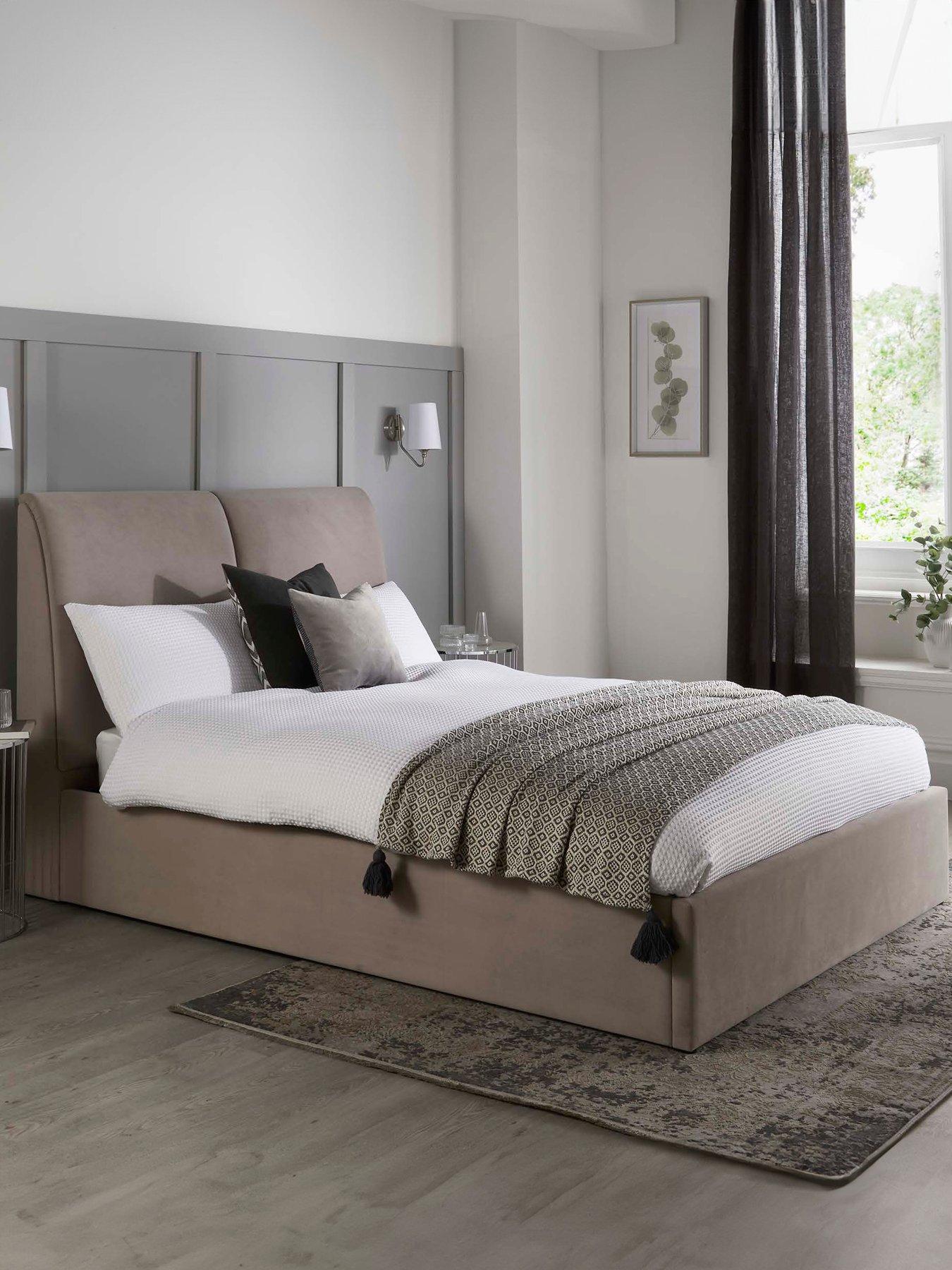 GFW Montrel End Lift Storage Ottoman Bed Frame with Mattress Options