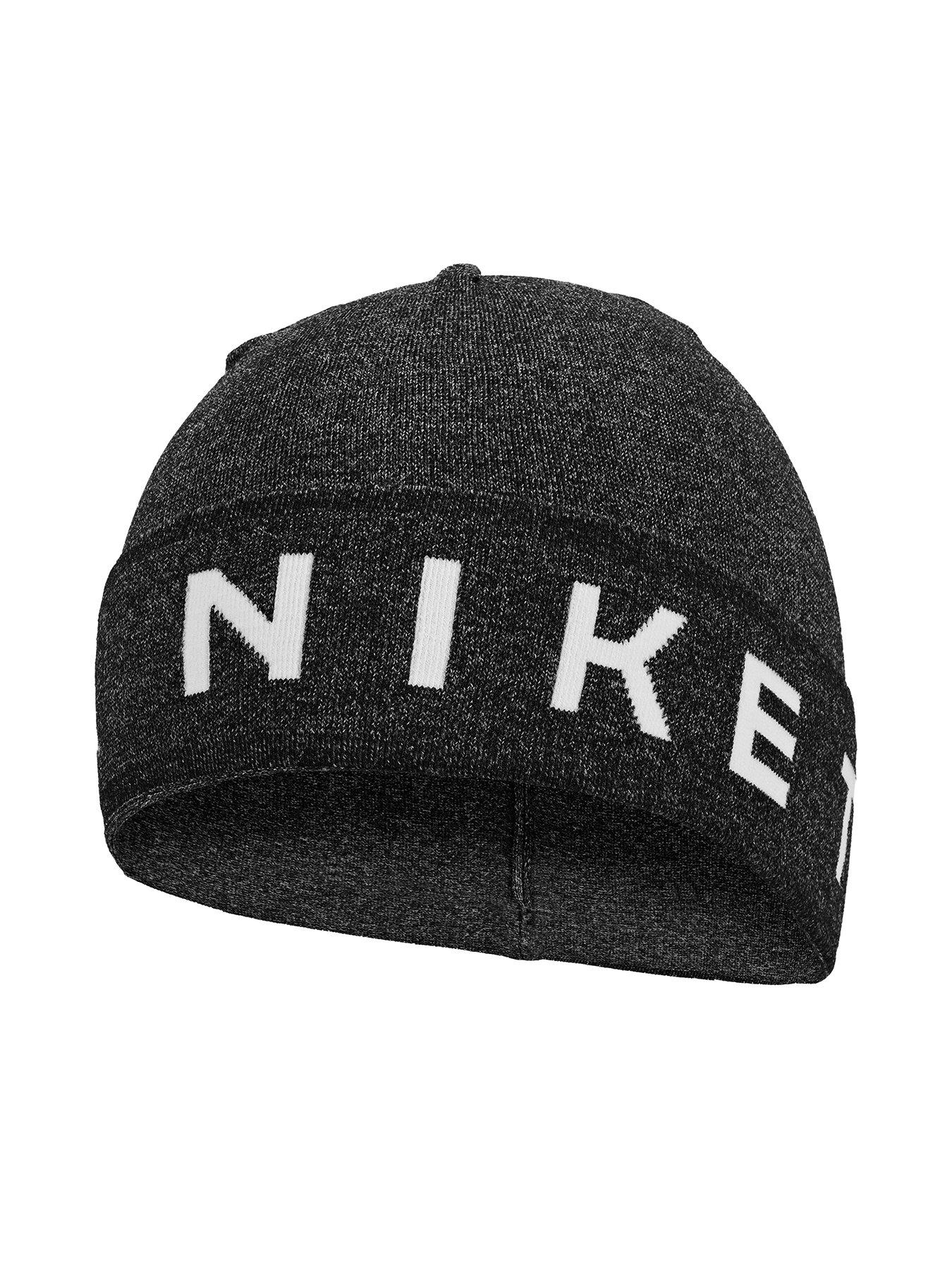 Nike Unisex Running Dri-fit Lightweight Knit Cuffed Beanie - Black/white