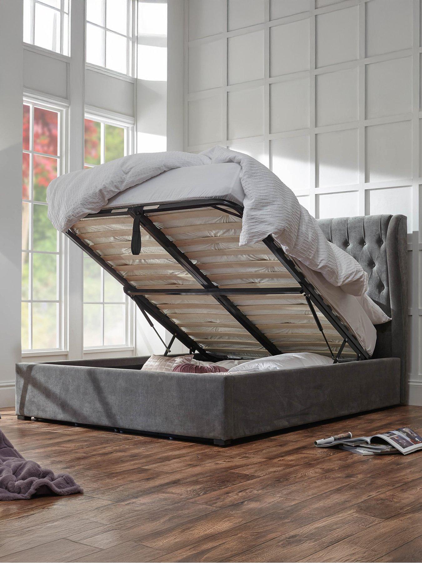 Image 7 of 7 of GFW Geena Double End Lift Storage Ottoman Bedframe