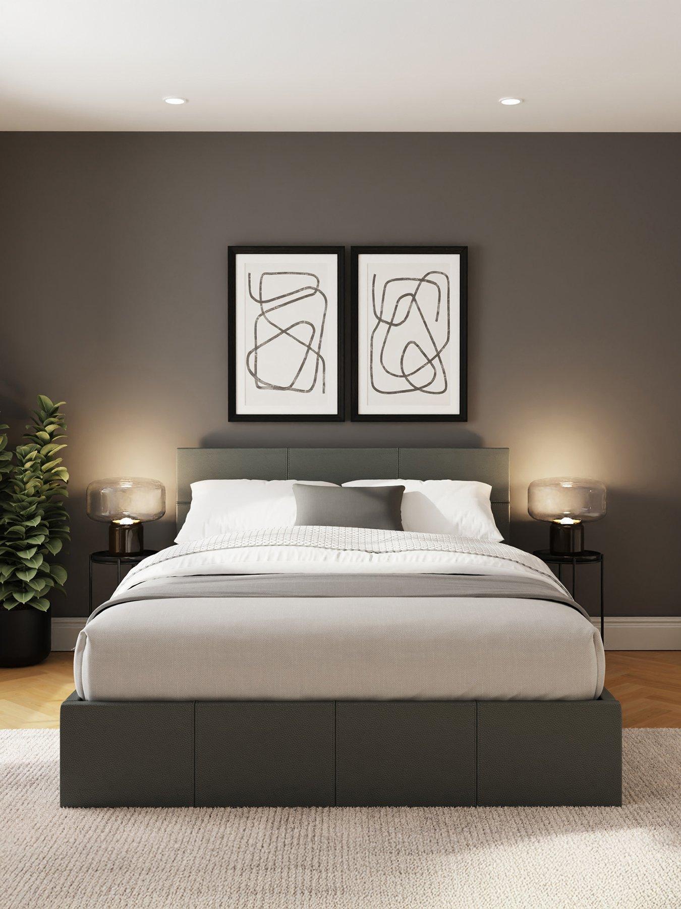 GFW Odessa End Lift Storage Ottoman Bed with Sleepycastle Mattress Options (Buy  &  SAVE!)