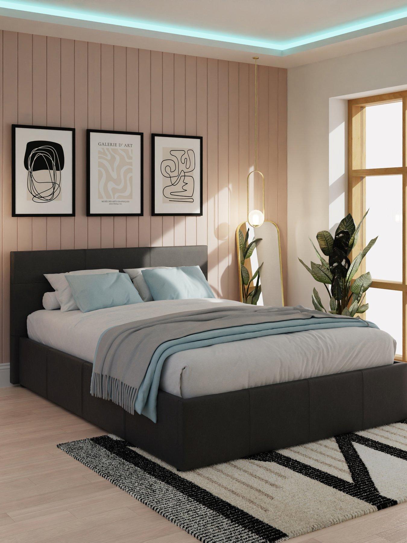 Image 1 of 7 of GFW Odessa Double End Lift Storage Ottoman Bed