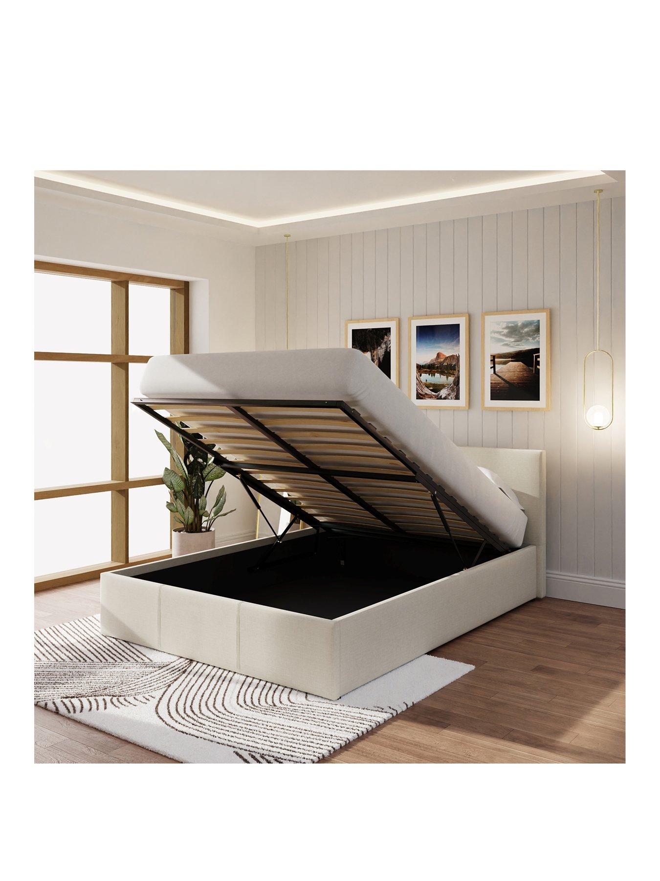 Image 2 of 8 of GFW Odessa Double End Lift Storage Ottoman Bed