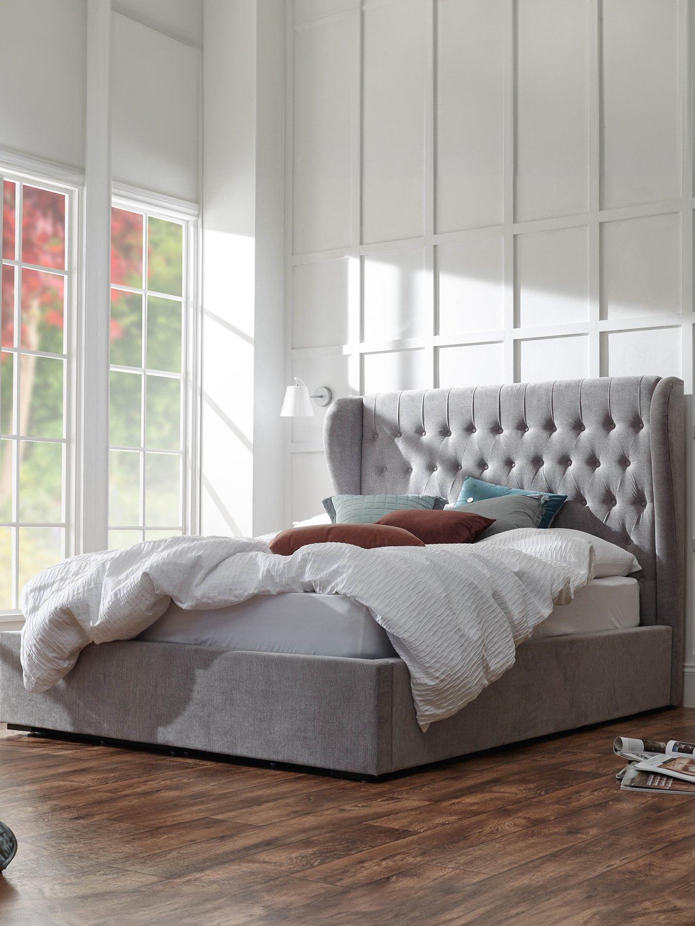 GFW Geena Double End Lift Storage Ottoman Bedframe
