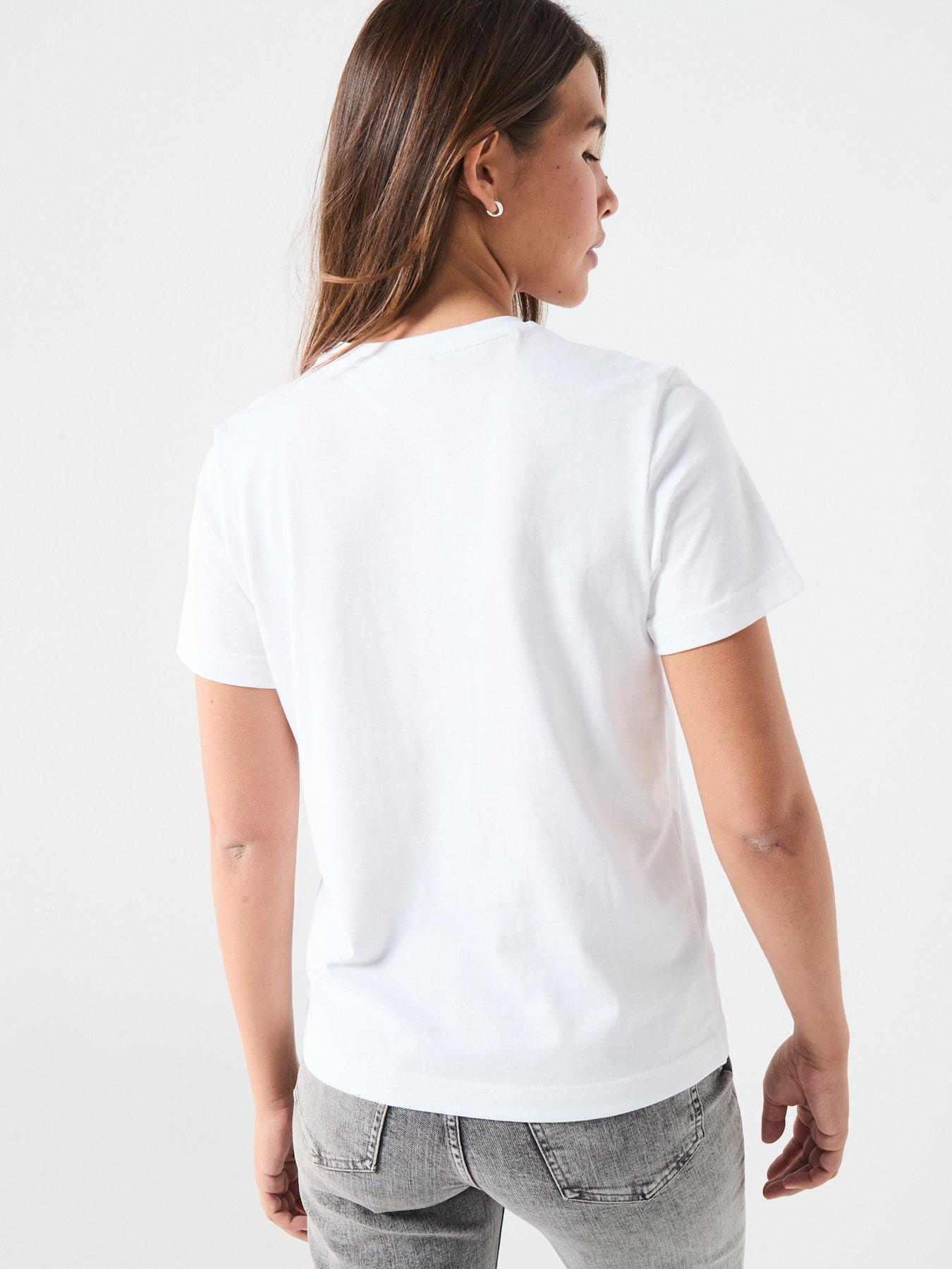 Image 2 of 4 of Calvin Klein Jeans Jeans Monogram T-shirt - White