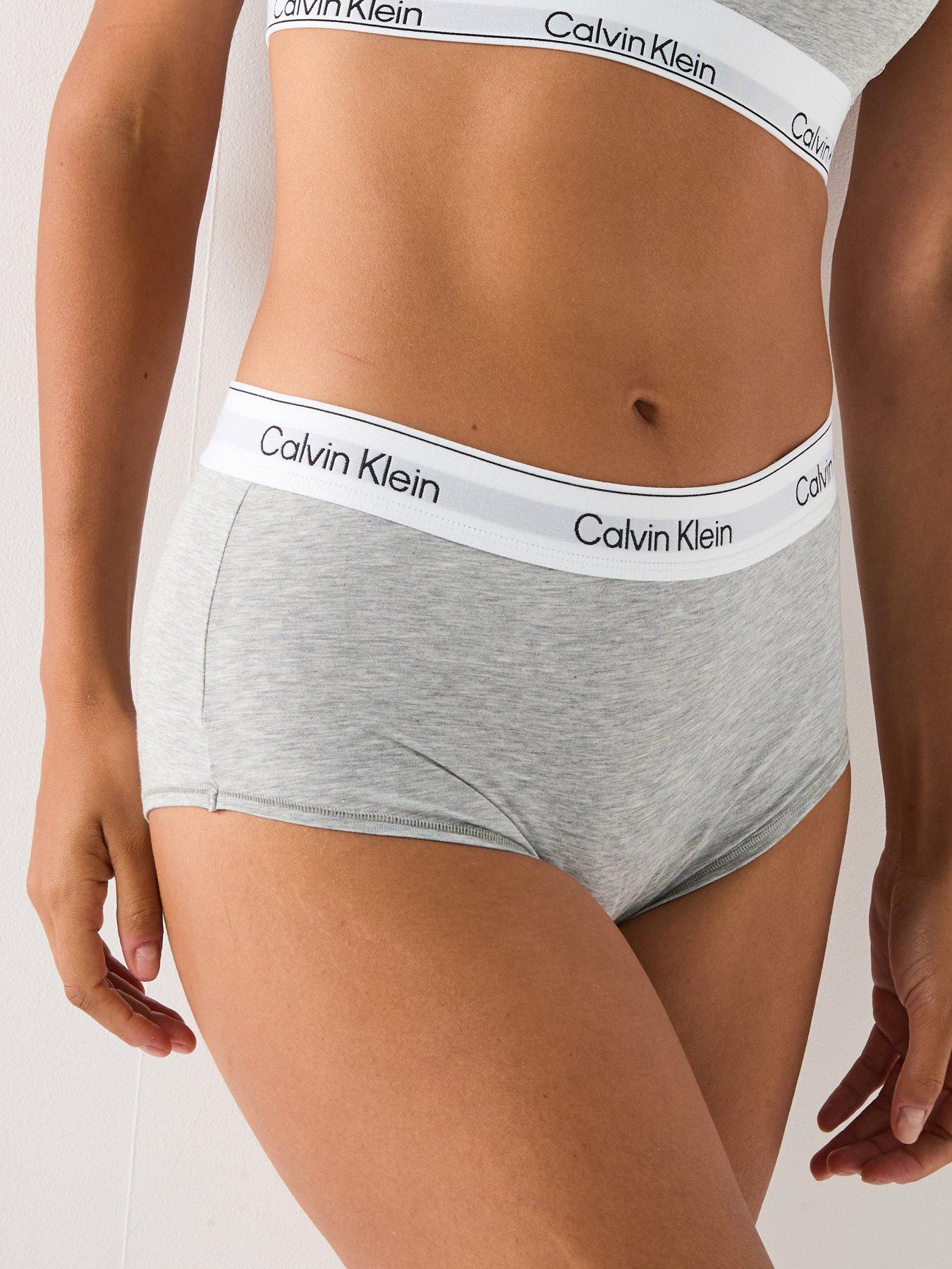 Calvin Klein Icon Cotton Modal Boy Short - Grey Heather