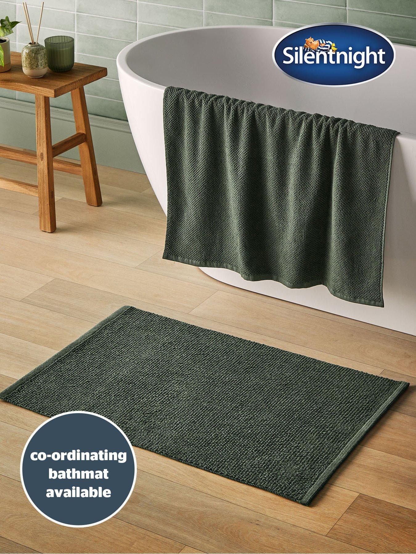 Image 4 of 7 of Silentnight Popcorn Waffle Bath Towel - 2 Pack