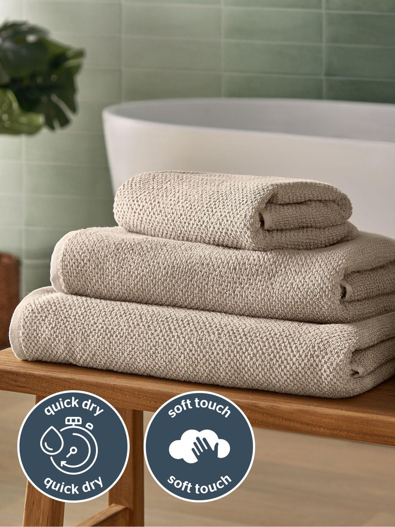 Image 5 of 7 of Silentnight Popcorn Waffle Bath Sheet - 2 Pack