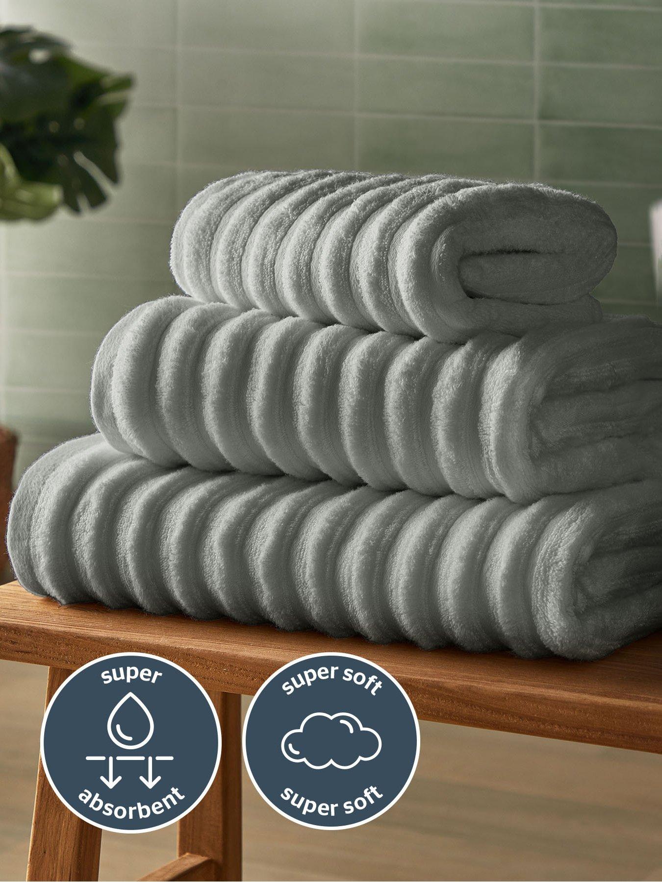 Image 5 of 7 of Silentnight Ribbed Cotton Hand Towel - 2 Pack