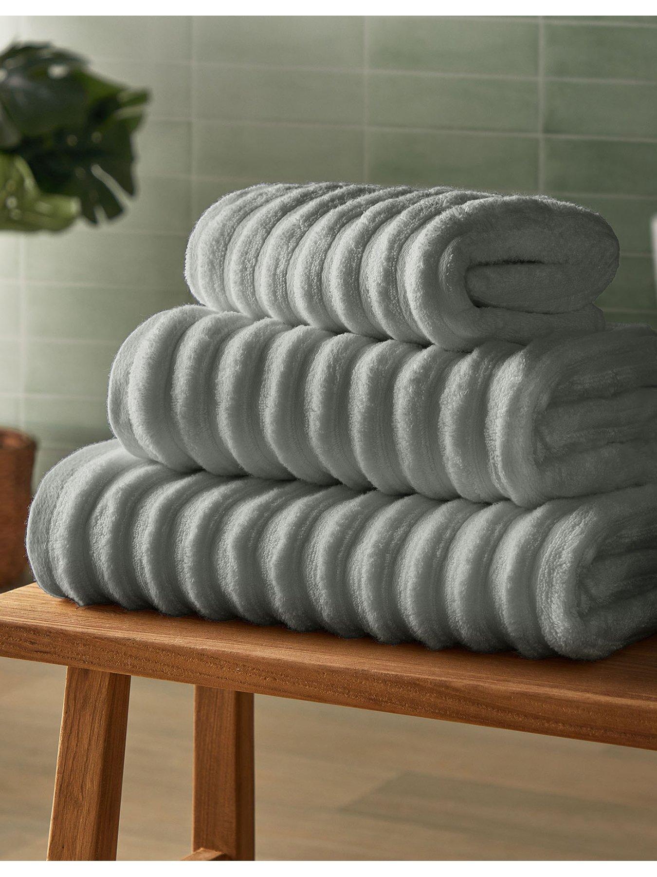 Silentnight Ribbed Cotton Towels - 6 Piece Bale