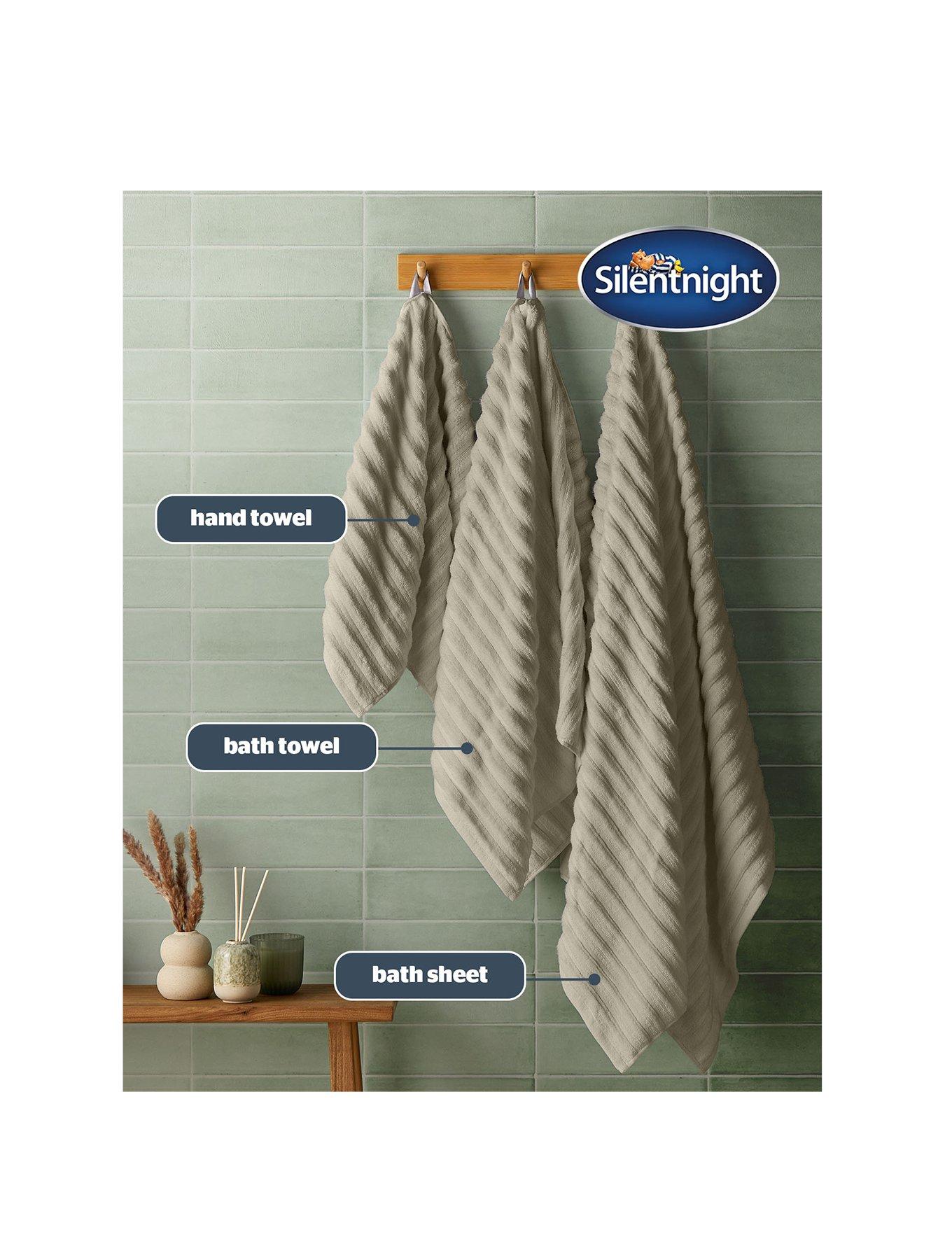 Image 2 of 7 of Silentnight Ribbed Cotton Towels - 6 Piece Bale