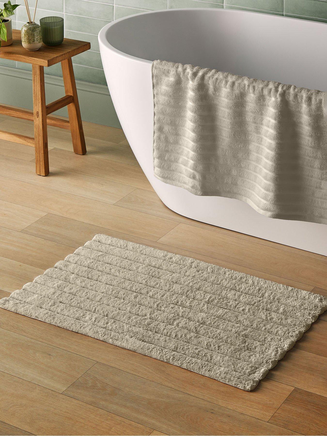 undefined Ribbed Cotton Bath Mat