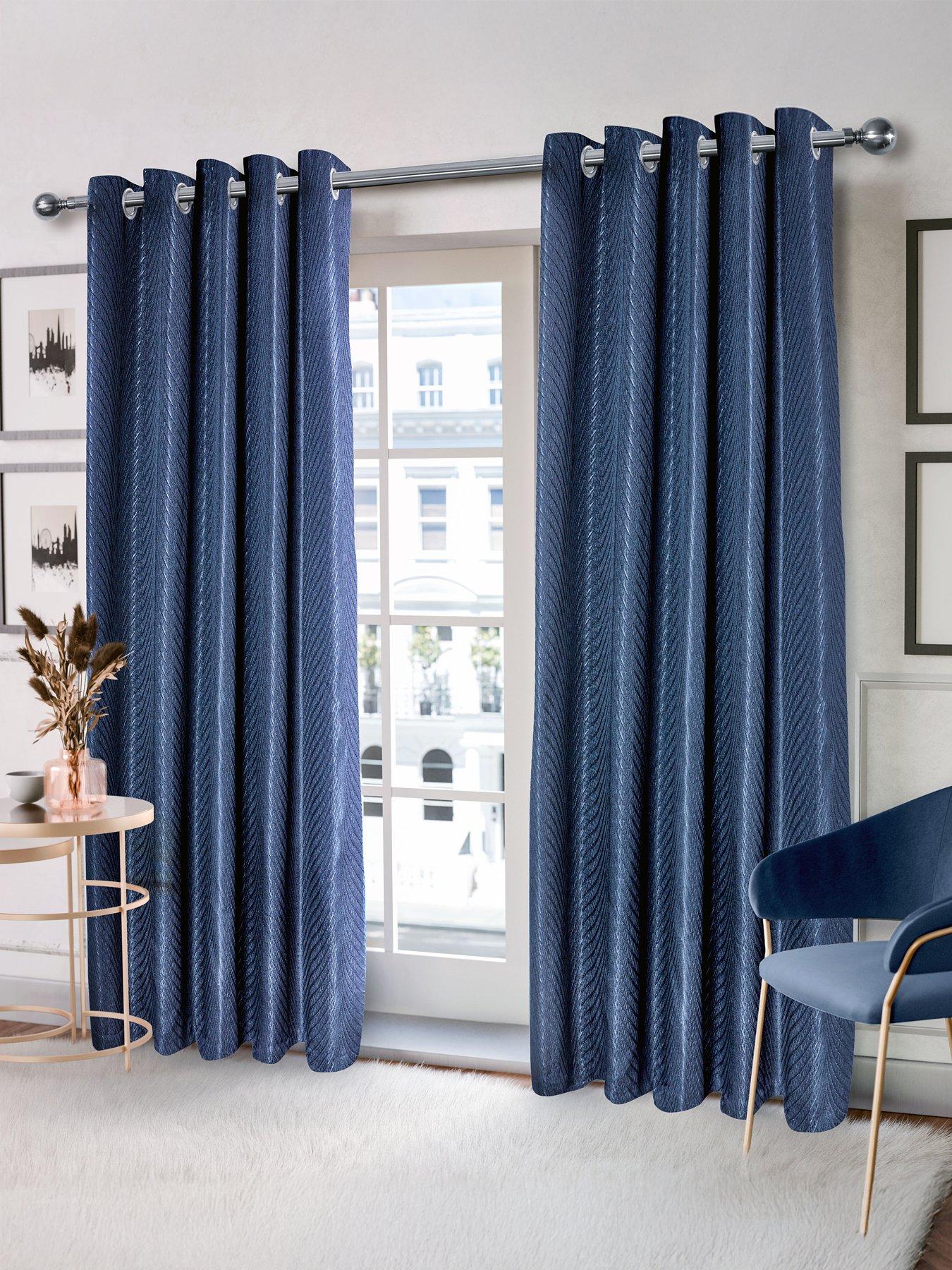 undefined Wave Lined Eyelet Curtains