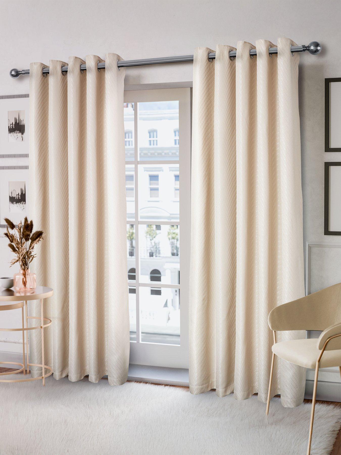undefined Wave Lined Eyelet Curtains