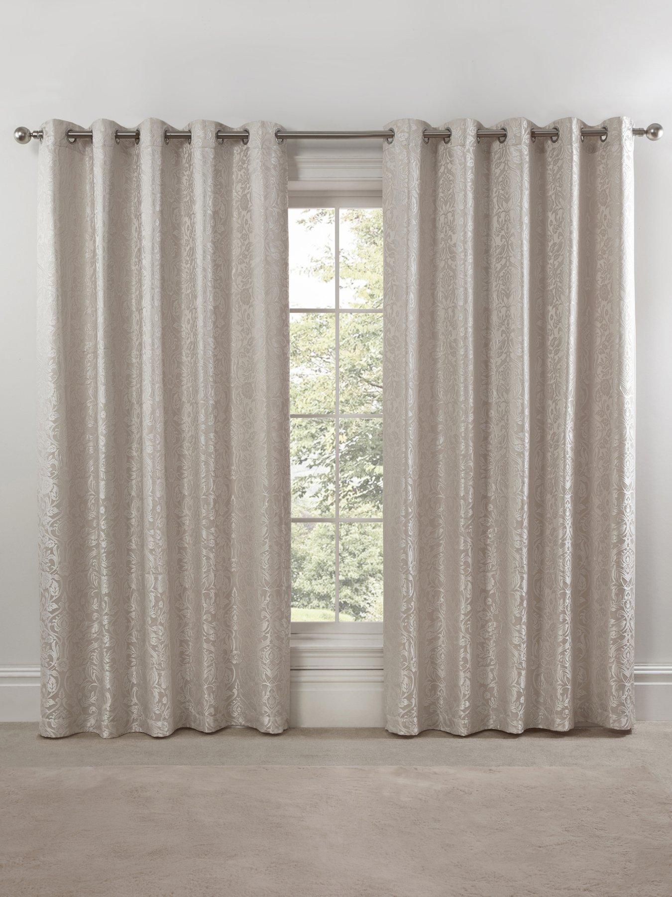 Image 4 of 5 of Very Home &nbsp;Floral Lined Eyelet Curtains&nbsp;
