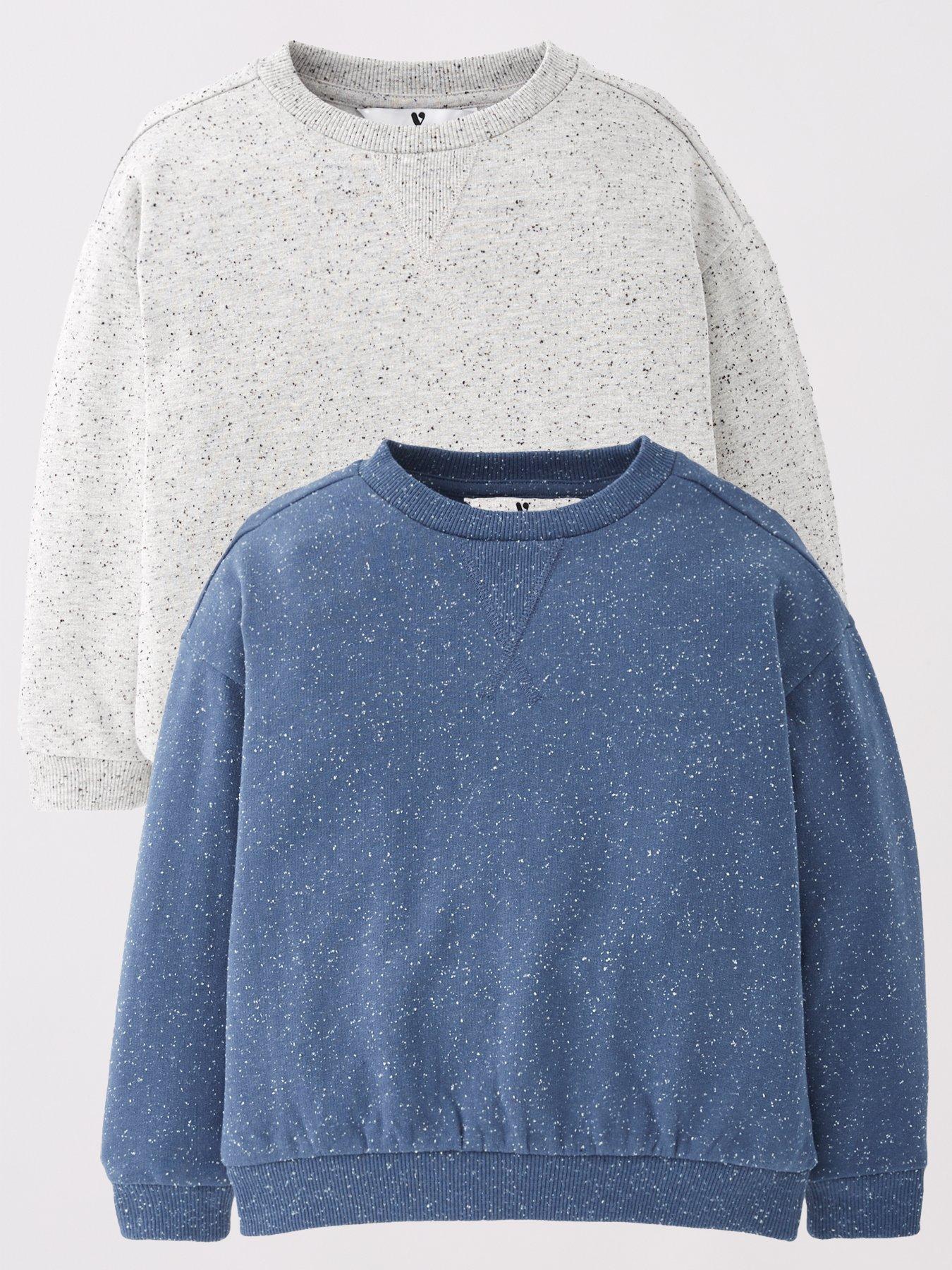 The Very Collection Boys 2 Pack Nep Long Sleeve Sweatshirts