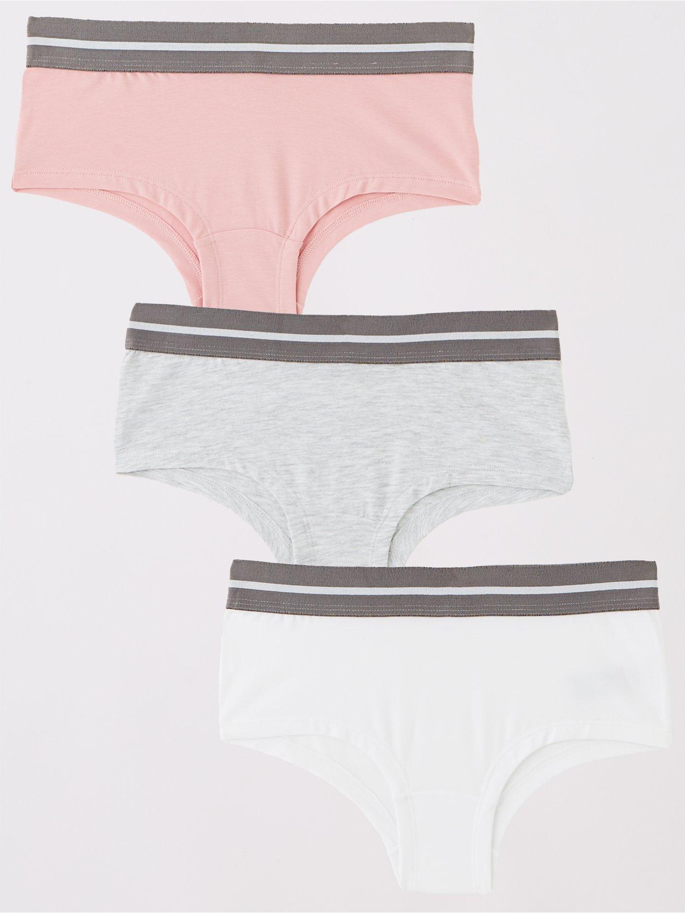 Image 1 of 4 of The Very Collection Girls 3 Pack Sporty Briefs - Multi