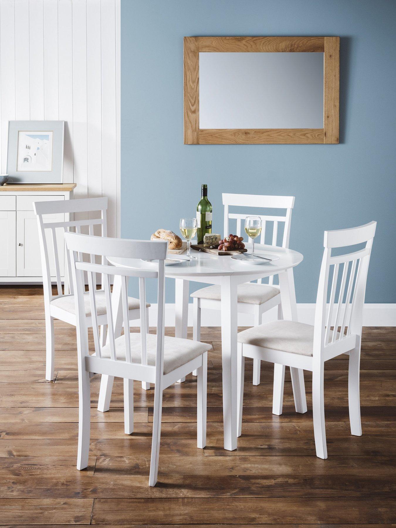 Image 1 of 6 of Julian Bowen Coast Dropleaf Table with&nbsp;Chair Options - White