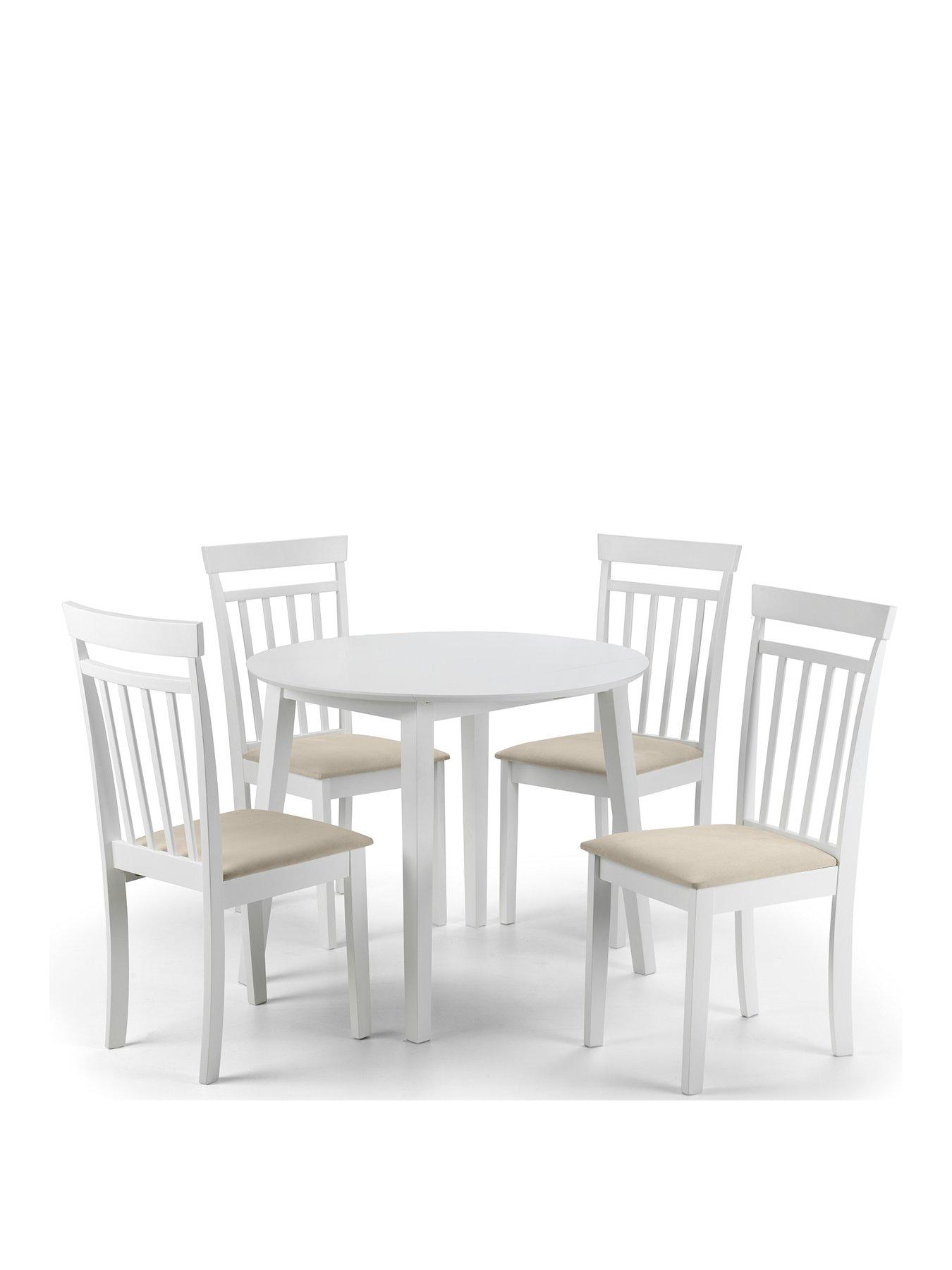 Image 2 of 6 of Julian Bowen Coast Dropleaf Table with&nbsp;Chair Options - White