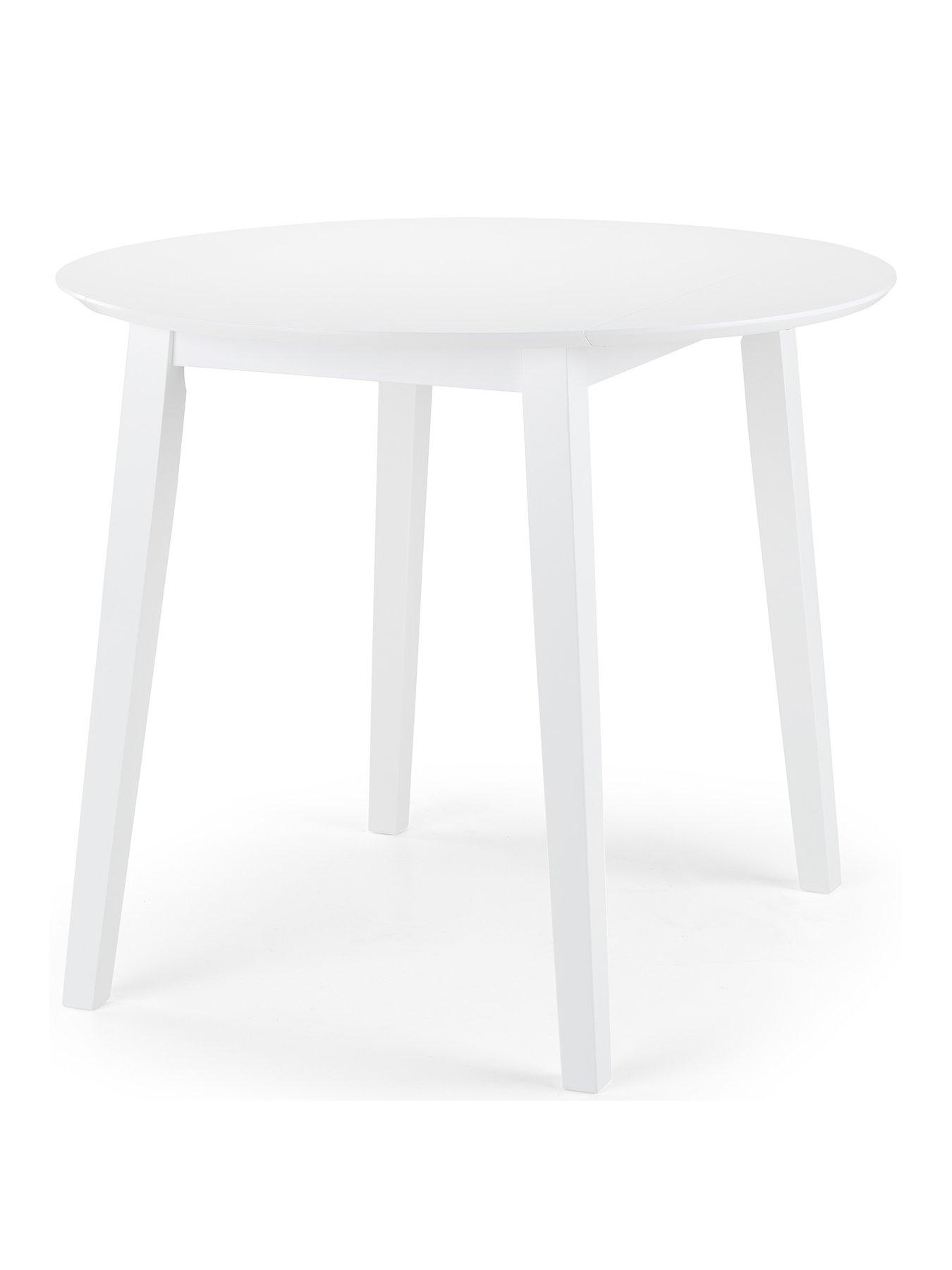 Image 3 of 6 of Julian Bowen Coast Dropleaf Table with&nbsp;Chair Options - White