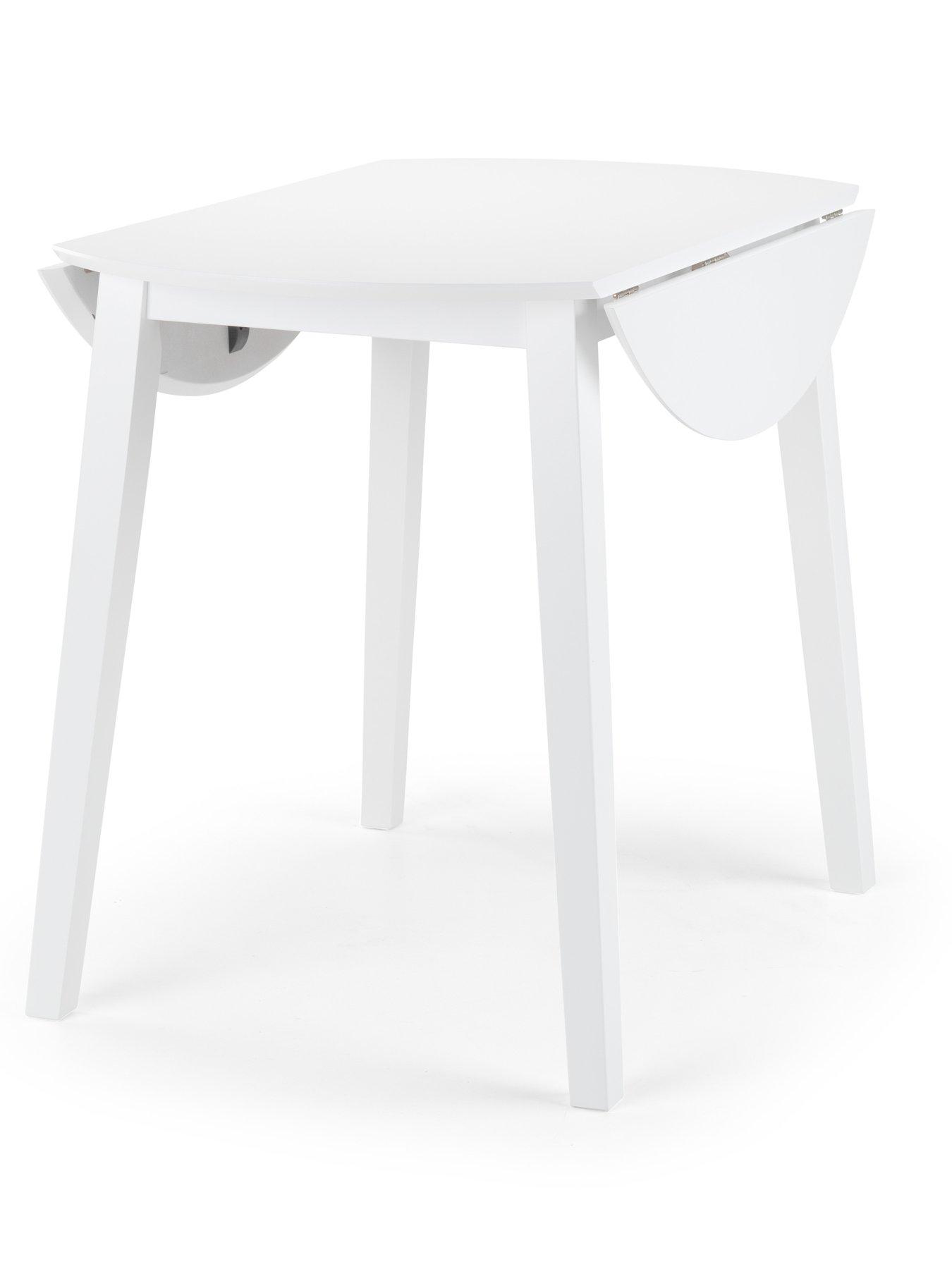Image 4 of 6 of Julian Bowen Coast Dropleaf Table with&nbsp;Chair Options - White