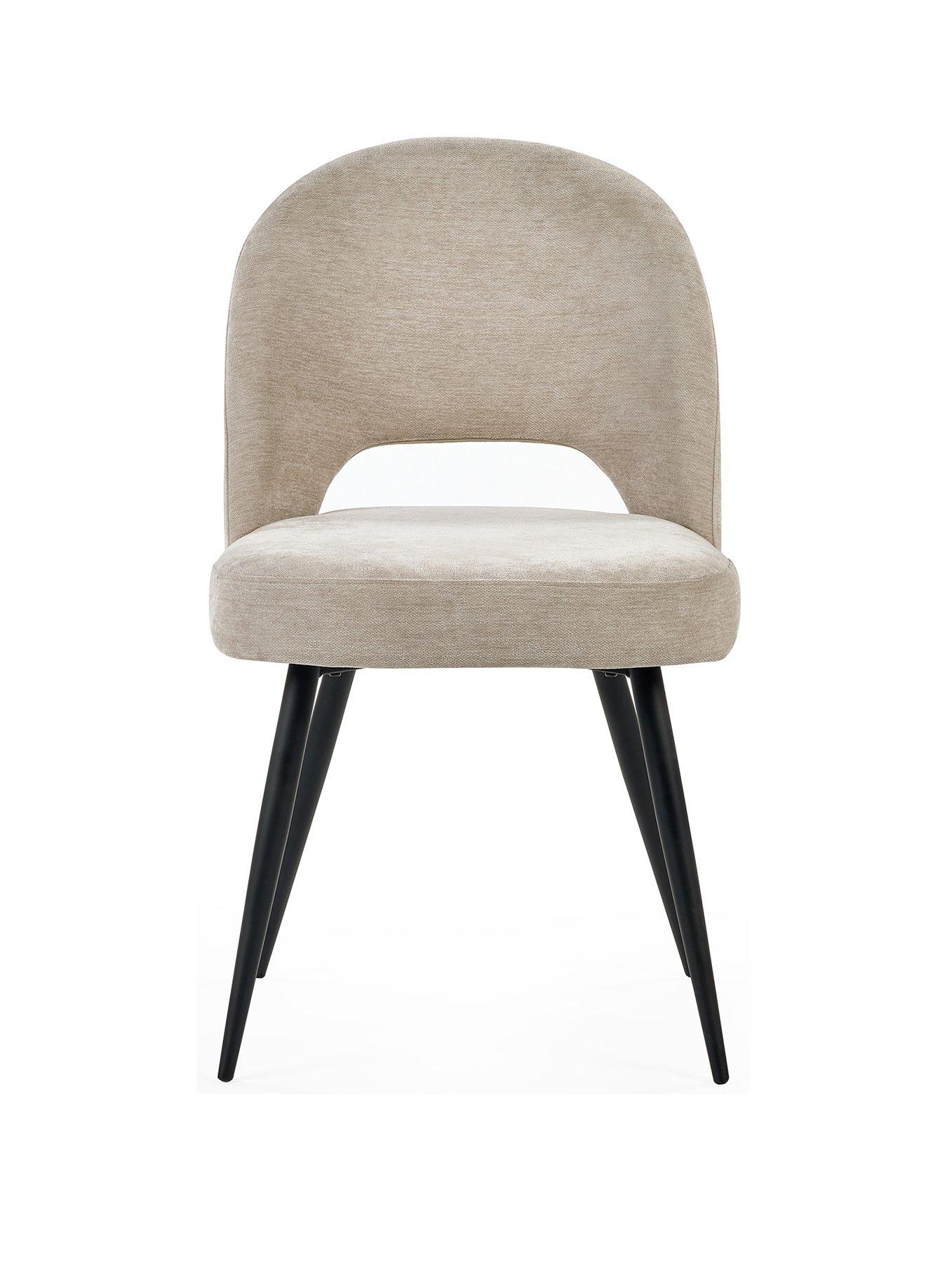 Image 3 of 4 of Julian Bowen Set Of 2 Ella Dining Chairs - Calico