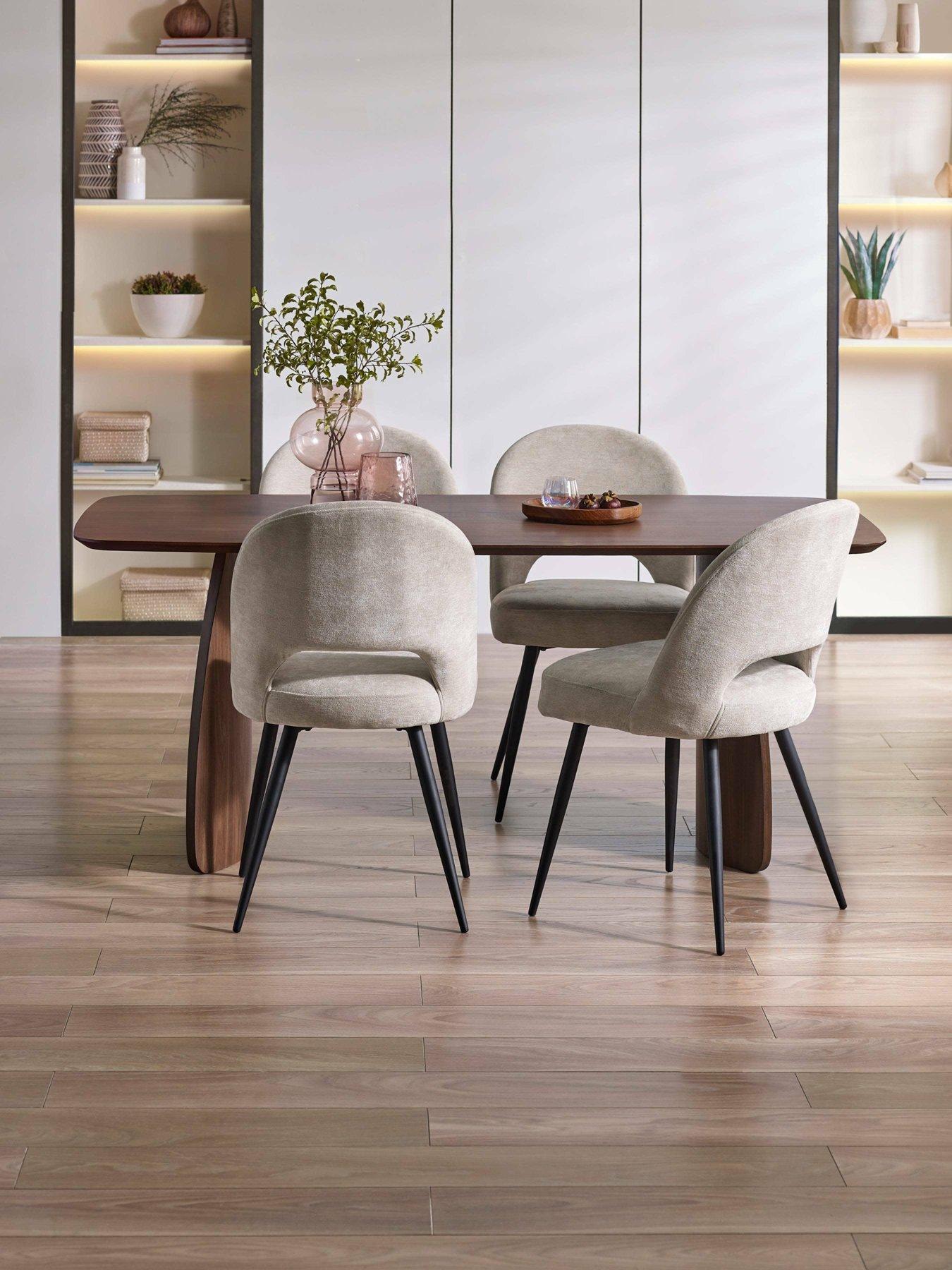 Image 4 of 4 of Julian Bowen Set Of 2 Ella Dining Chairs - Calico