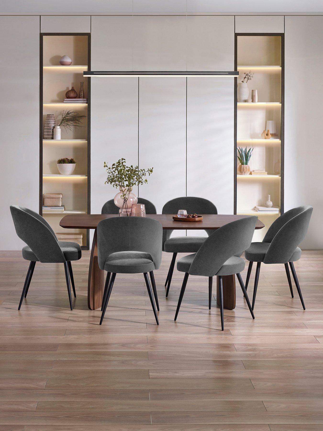 Image 5 of 5 of Julian Bowen Set Of 2 Ella Dining Chairs - Onyx