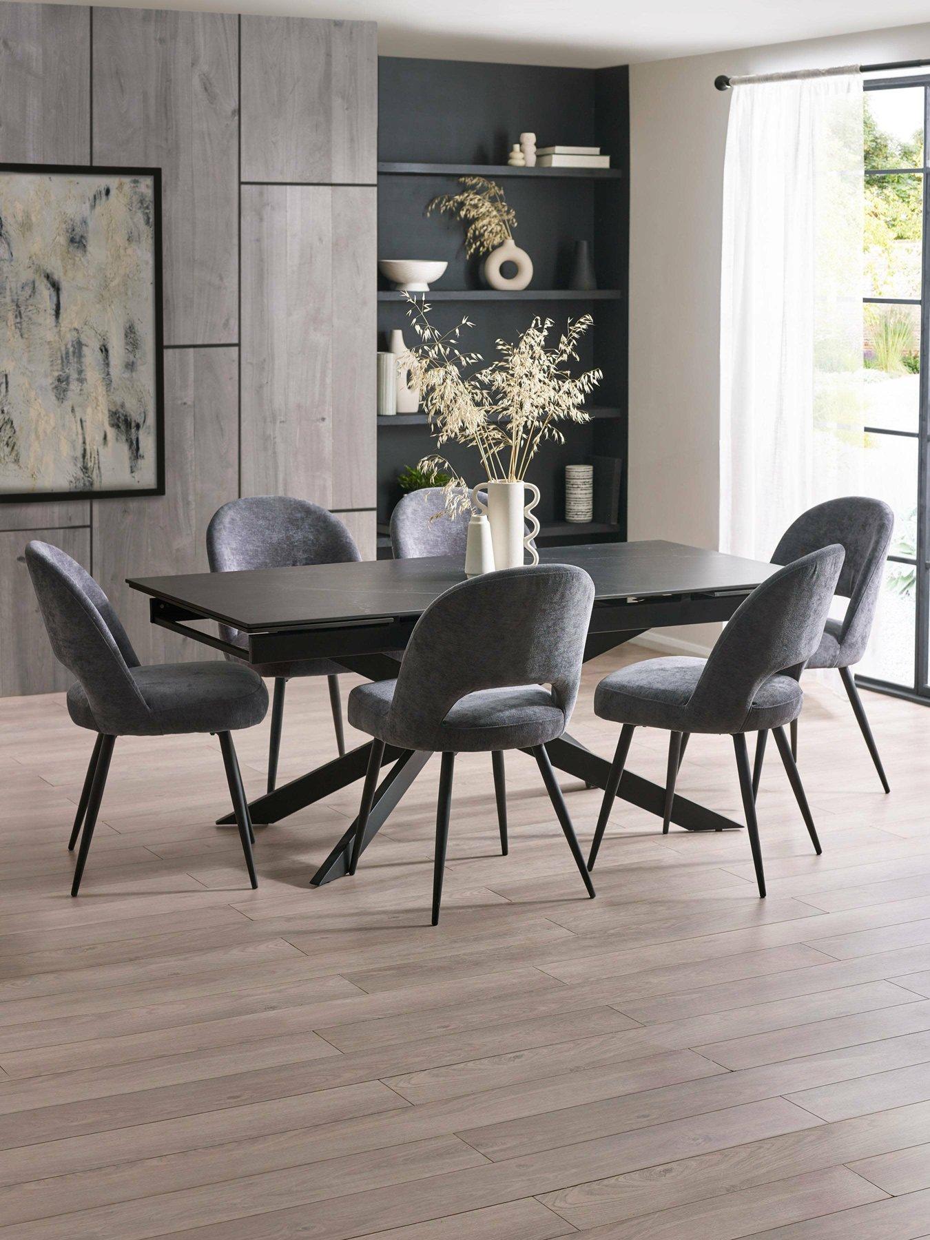 Image 4 of 4 of Julian Bowen Set Of 2 Ella Dining Chairs - Onyx