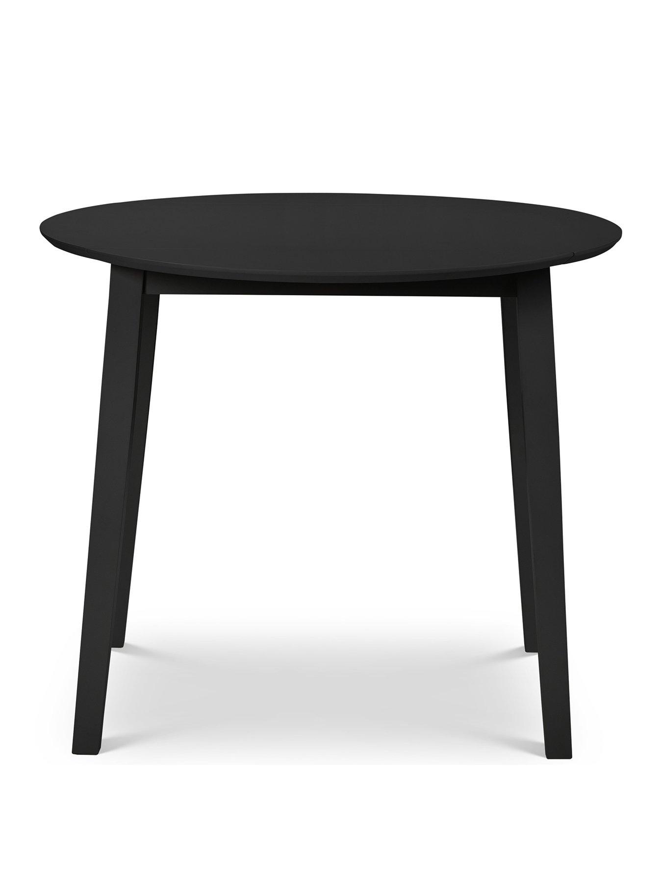 Image 3 of 4 of Julian Bowen Coast Dropleaf Table with Chair Options&nbsp;- Black