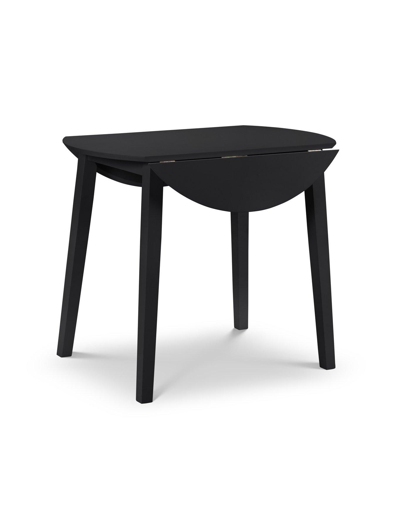Image 4 of 4 of Julian Bowen Coast Dropleaf Table with Chair Options&nbsp;- Black