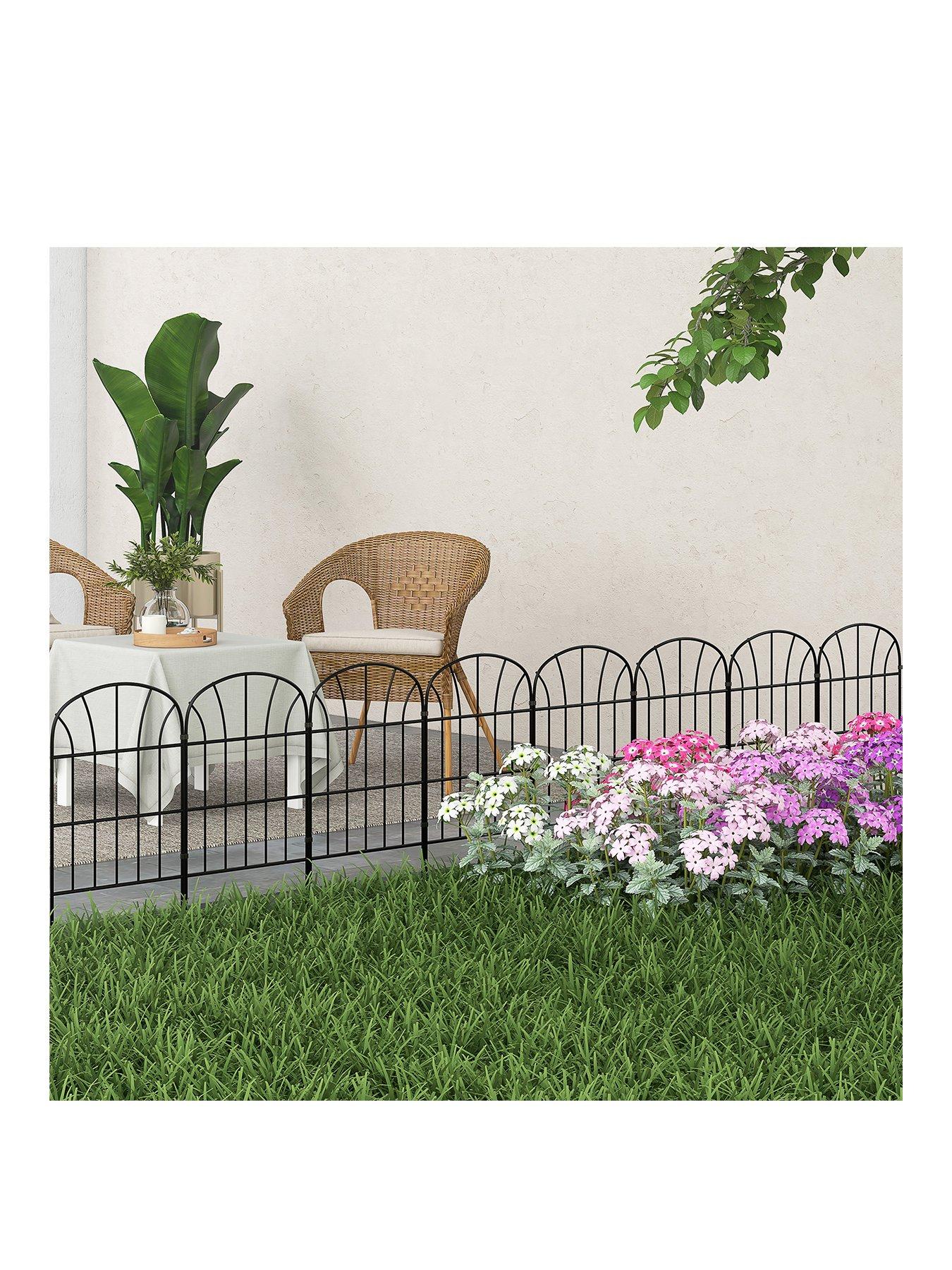 Image 2 of 7 of OutSunny Decoration Garden Fence, 24in x 8.7ft
