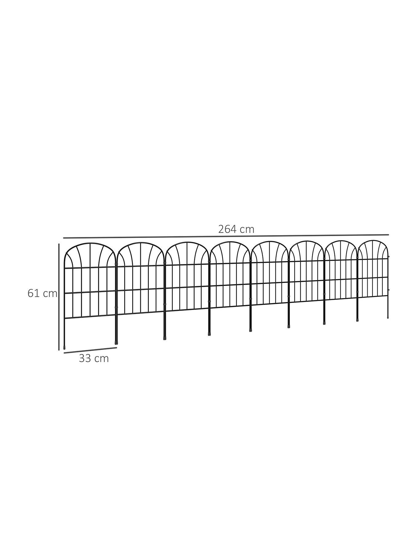 Image 3 of 7 of OutSunny Decoration Garden Fence, 24in x 8.7ft