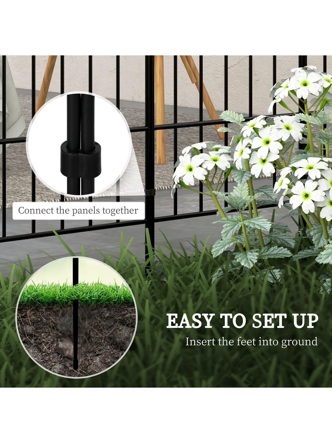 Image 5 of 7 of OutSunny Decoration Garden Fence, 24in x 8.7ft