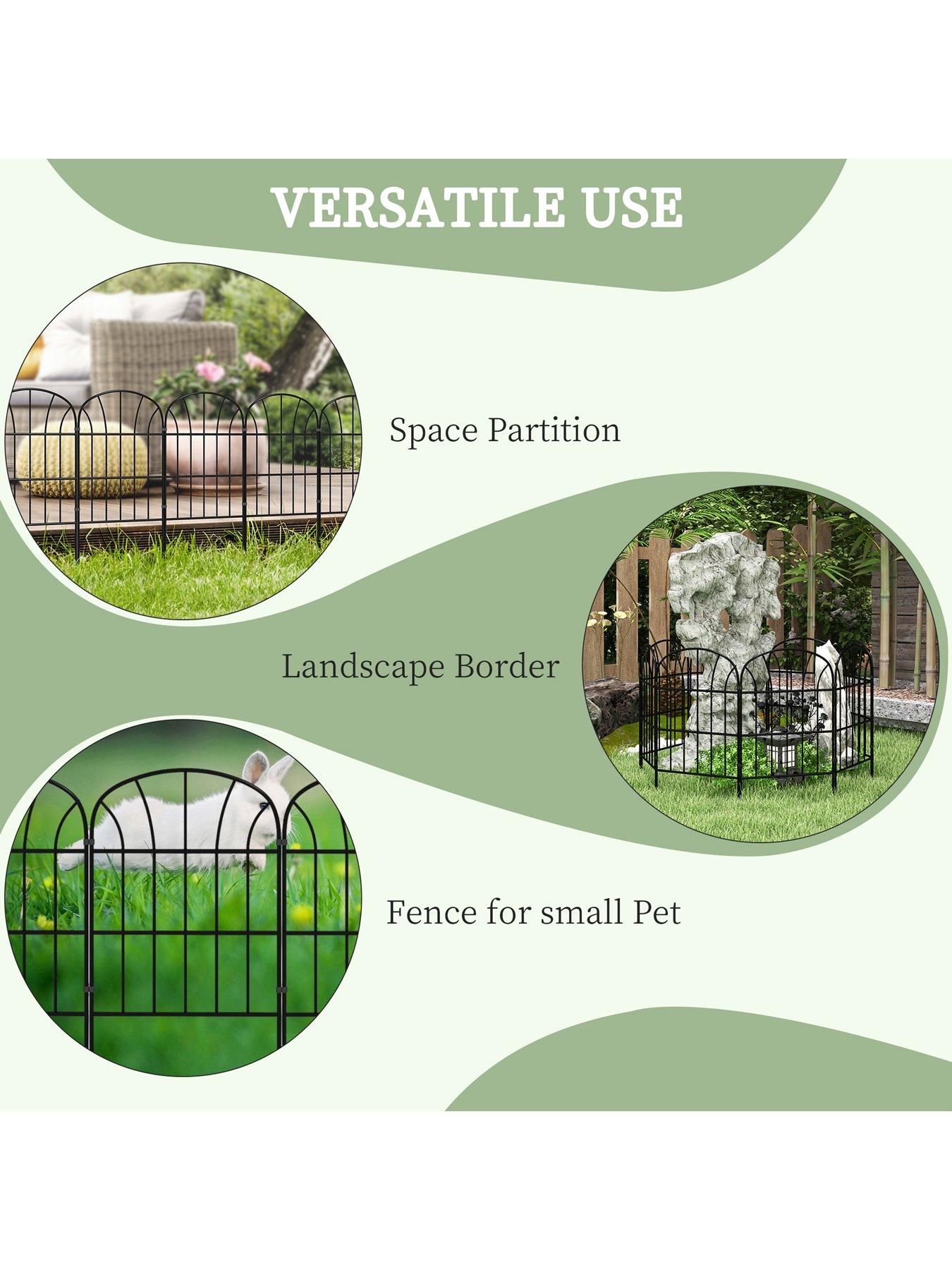 Image 6 of 7 of OutSunny Decoration Garden Fence, 24in x 8.7ft
