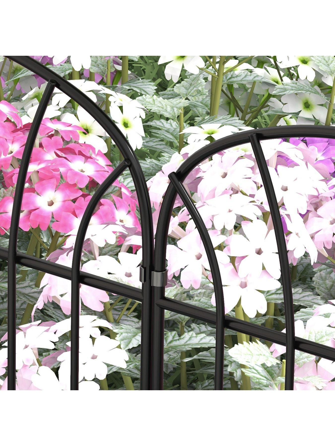 Image 7 of 7 of OutSunny Decoration Garden Fence, 24in x 8.7ft