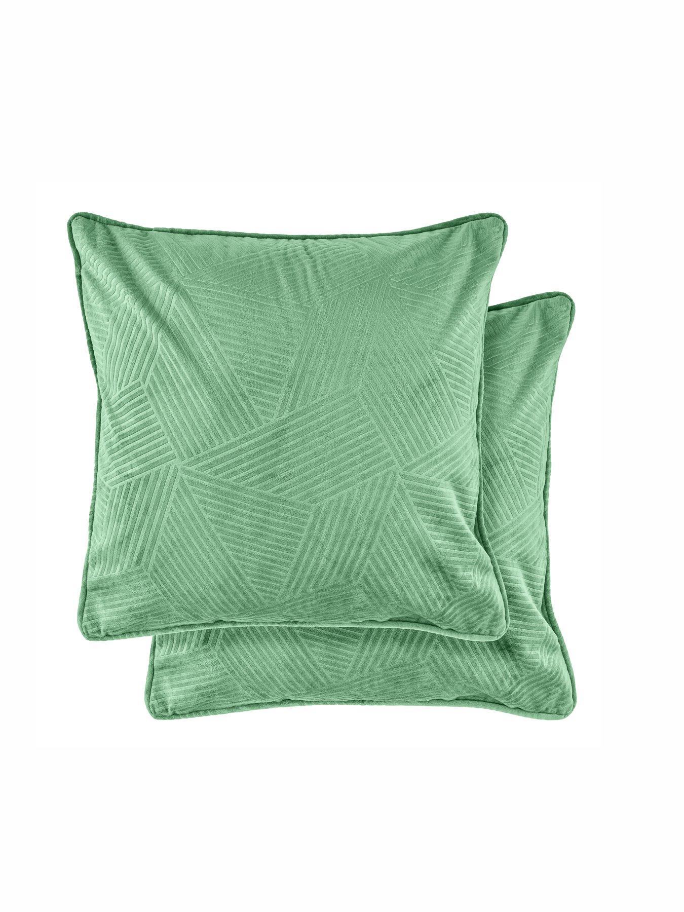 undefined Geo Velvet Filled Cushion Pair