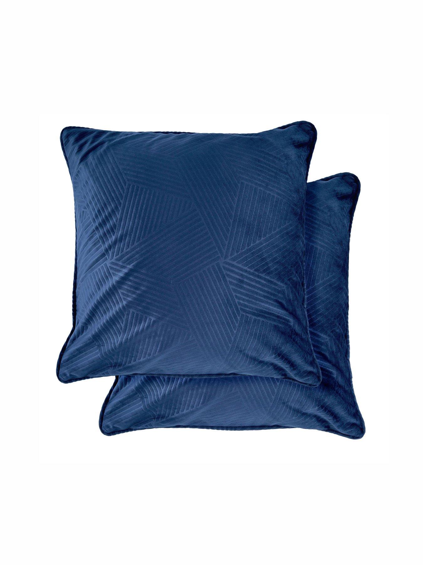 Very Home Geo Velvet Filled Cushion Pair