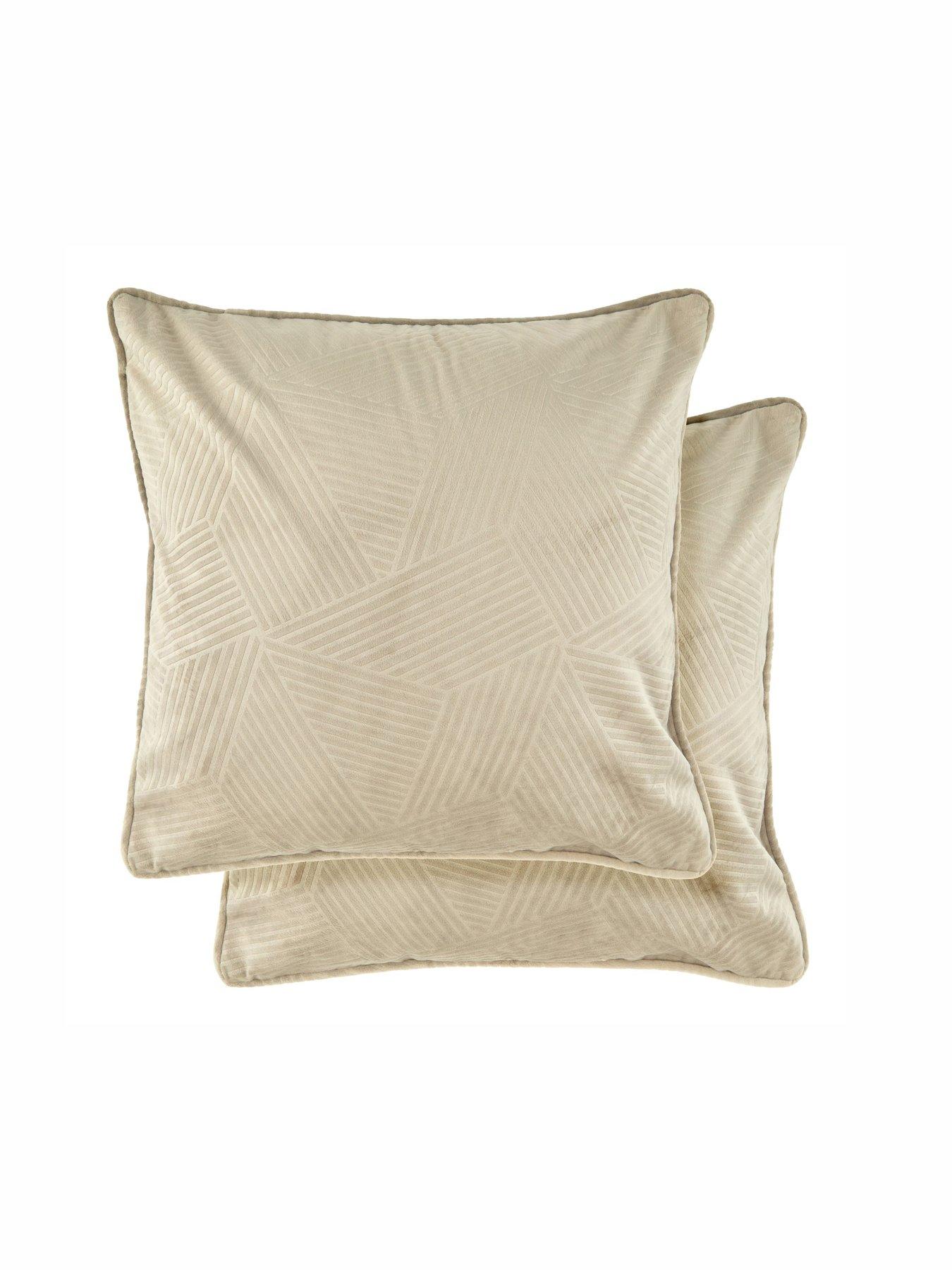 The Very Collection Geo Velvet Filled Cushion Pair