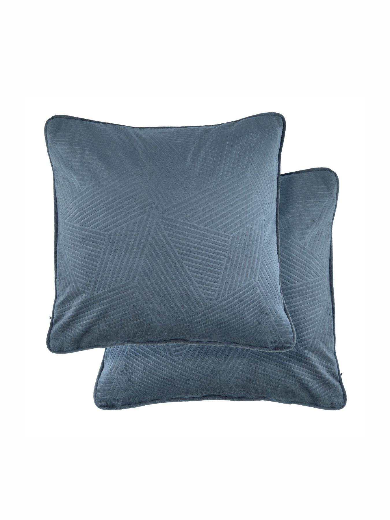 Very Home Geo Velvet Filled Cushion Pair