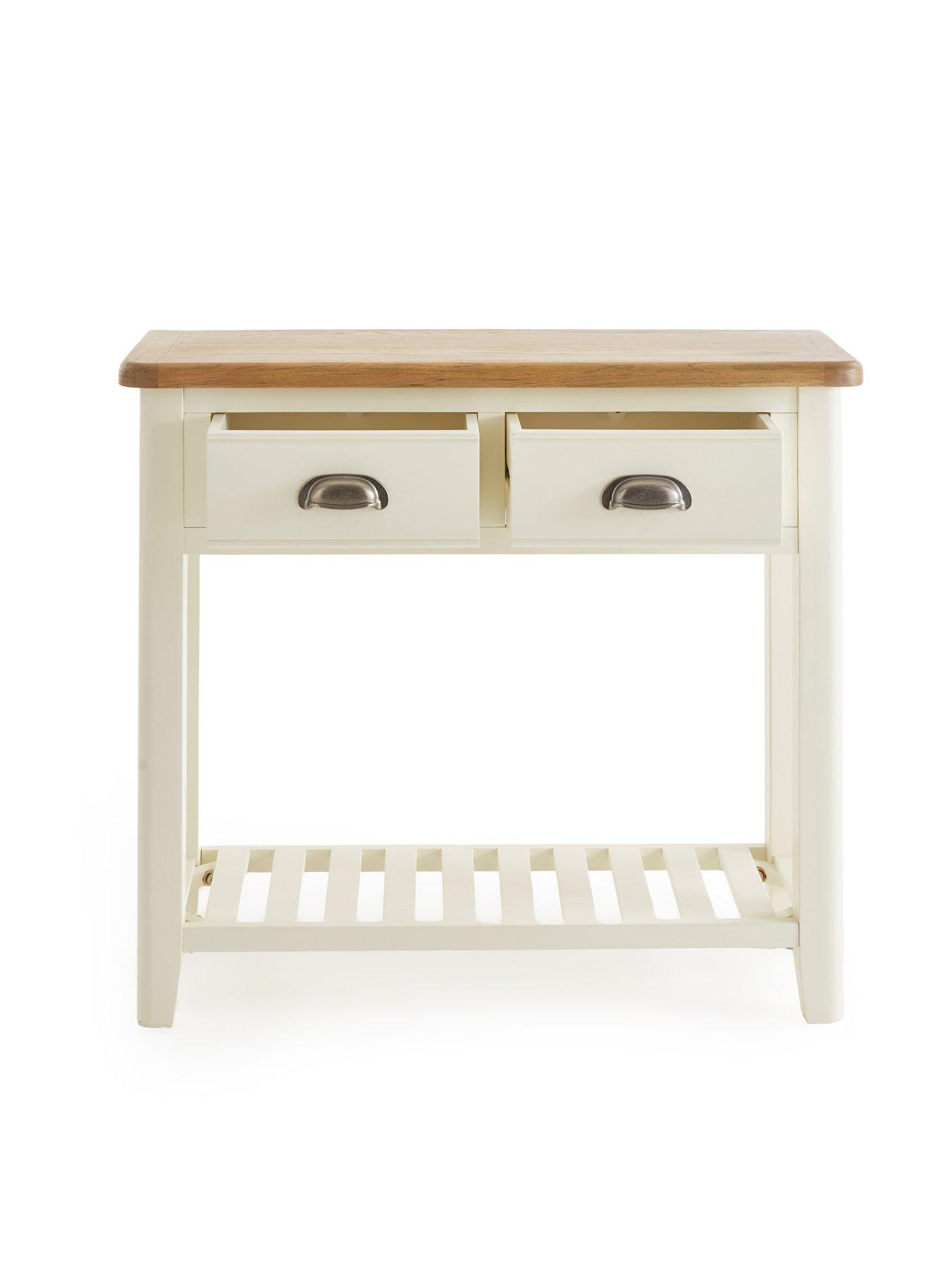 The Very Collection Woodland Console Table - White/Oak | Very
