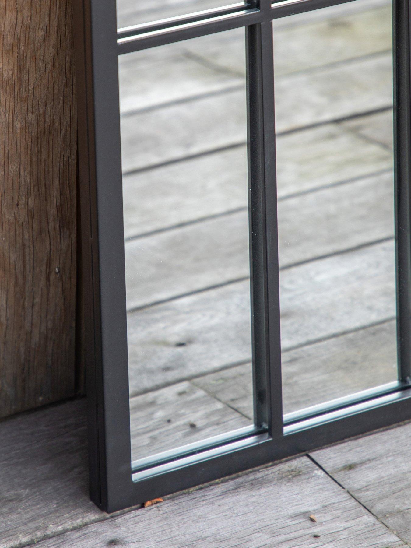Image 4 of 5 of Gallery Direct Kemsley Outdoor Mirror Black 1400x650mm